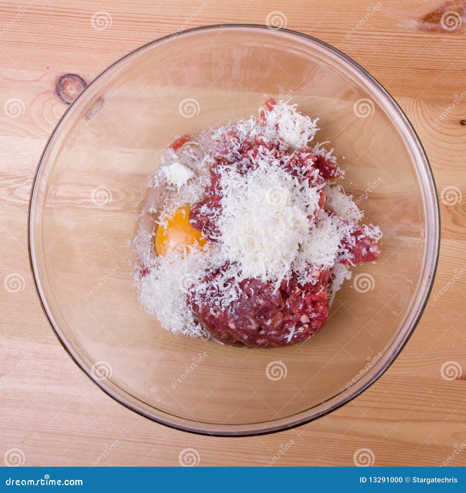 Meatball ingredients stock photo. Image of mixture, crushed 13291000