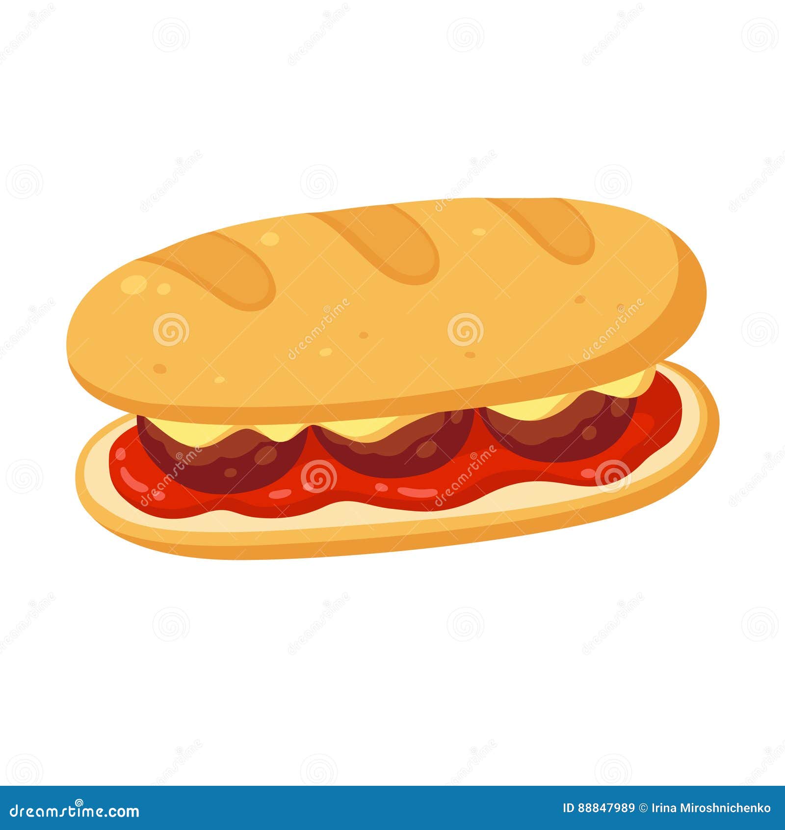 Meatball Sub Sandwich Cartoon Vector CartoonDealer 88847989 meatball-sub-sandwich-cartoon-vector-cartoondealer-88847989