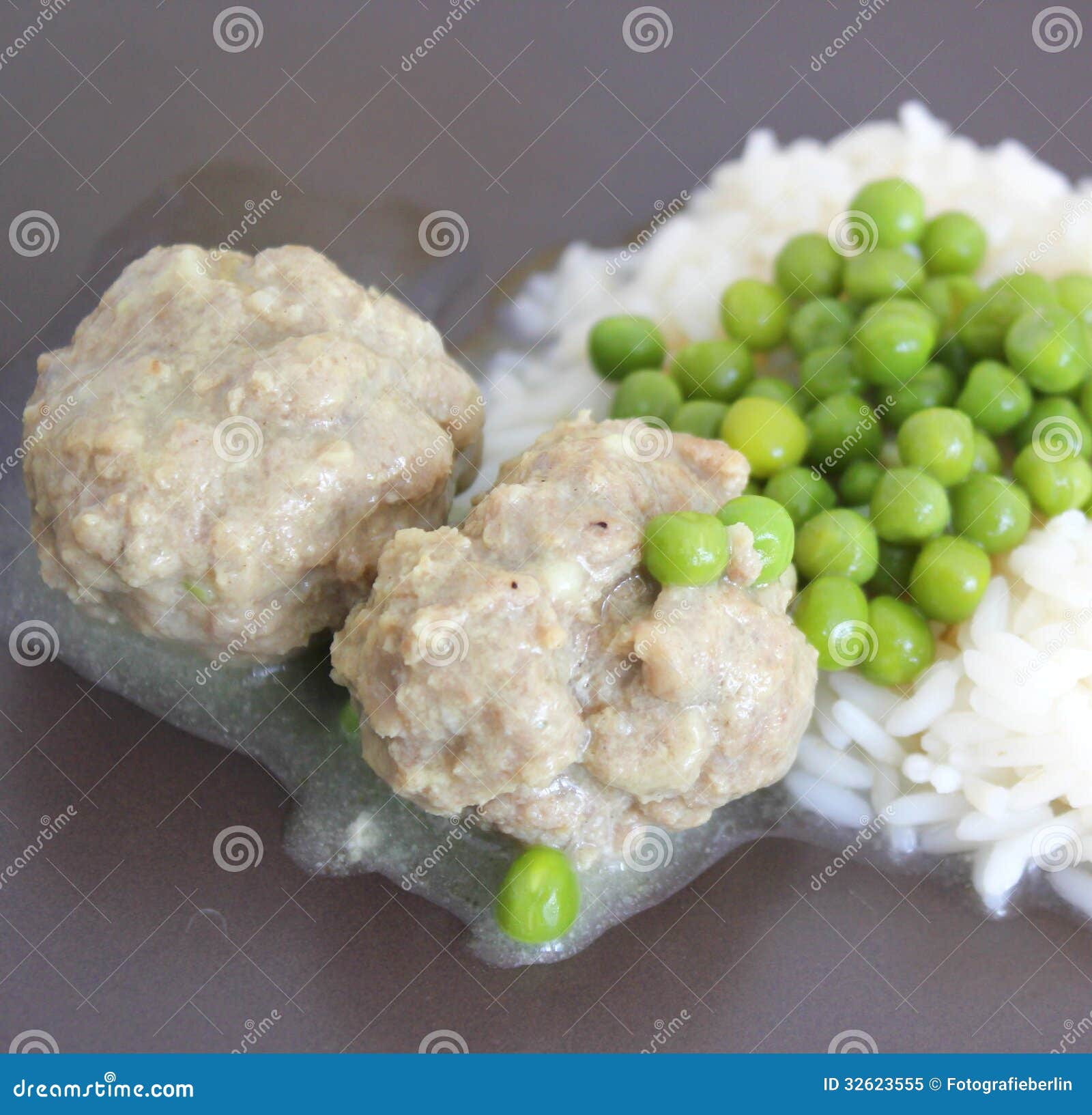 Meatballs stock image. Image of food, snack, dinner, peas 32623555