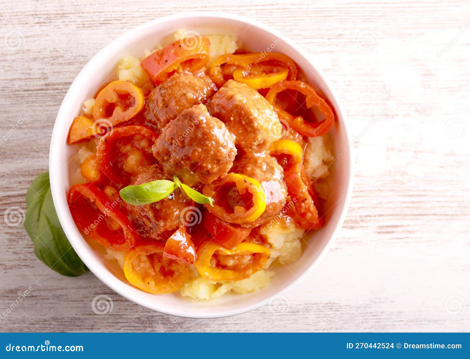 Meatballs in Sauce with Peppers Stock Photo Image of pepper, peppers