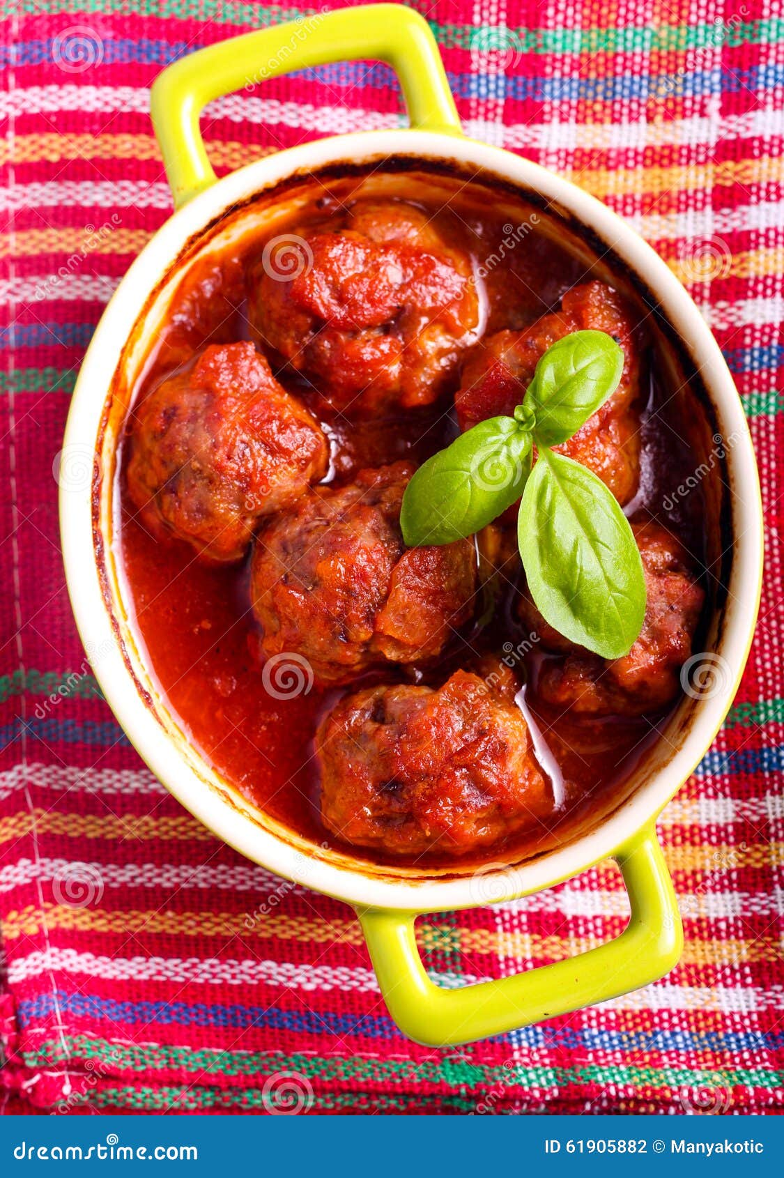Meatballs in tomato sauce stock photo. Image of stew 61905882