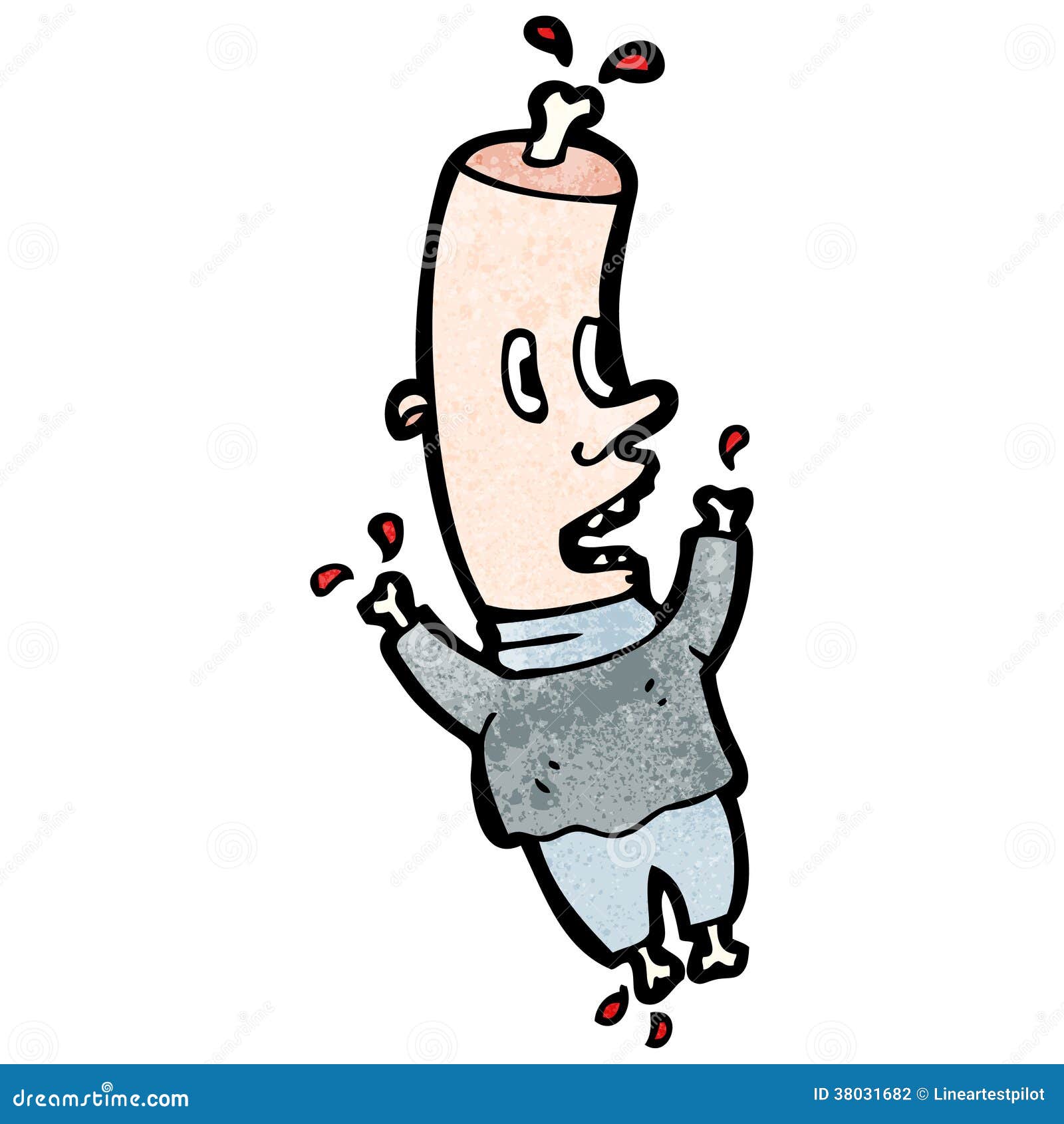 Meathead Dos Desenhos Animados Ilustração do Vetor Ilustração de