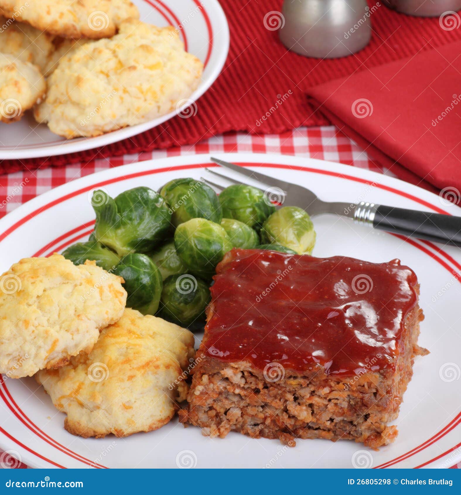 Meatloaf Dinner stock photo. Image of hamburger, beef - 26805298