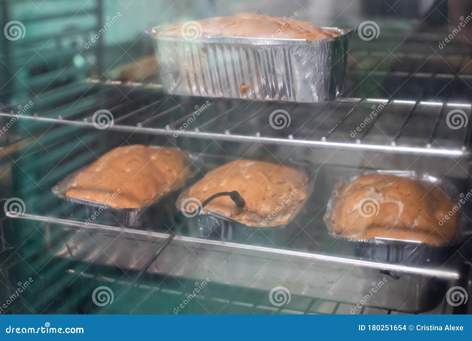 Meatloaf In Trays Fresh Pulled Out From The Oven Stock Photo Image Of Oven Chopper 180251654