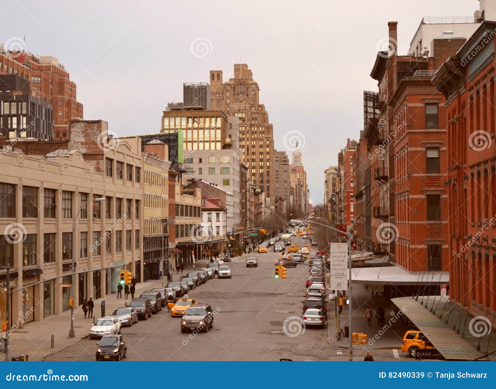 Meatpacking District, NYC editorial stock image. Image of brick 82490339
