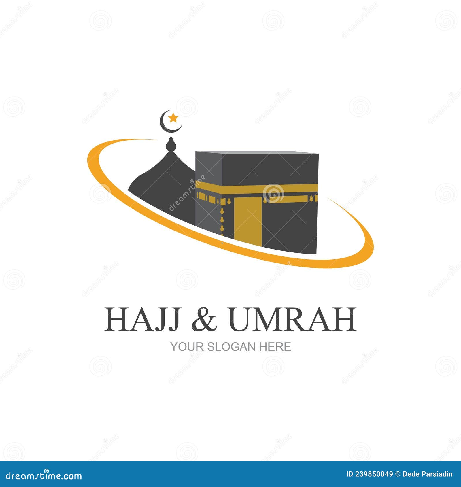 Mecca Travel Logo, Al Haj & Umrah Mubarak Tour Symbol Stock Vector -  Illustration of vector, design: 239850049