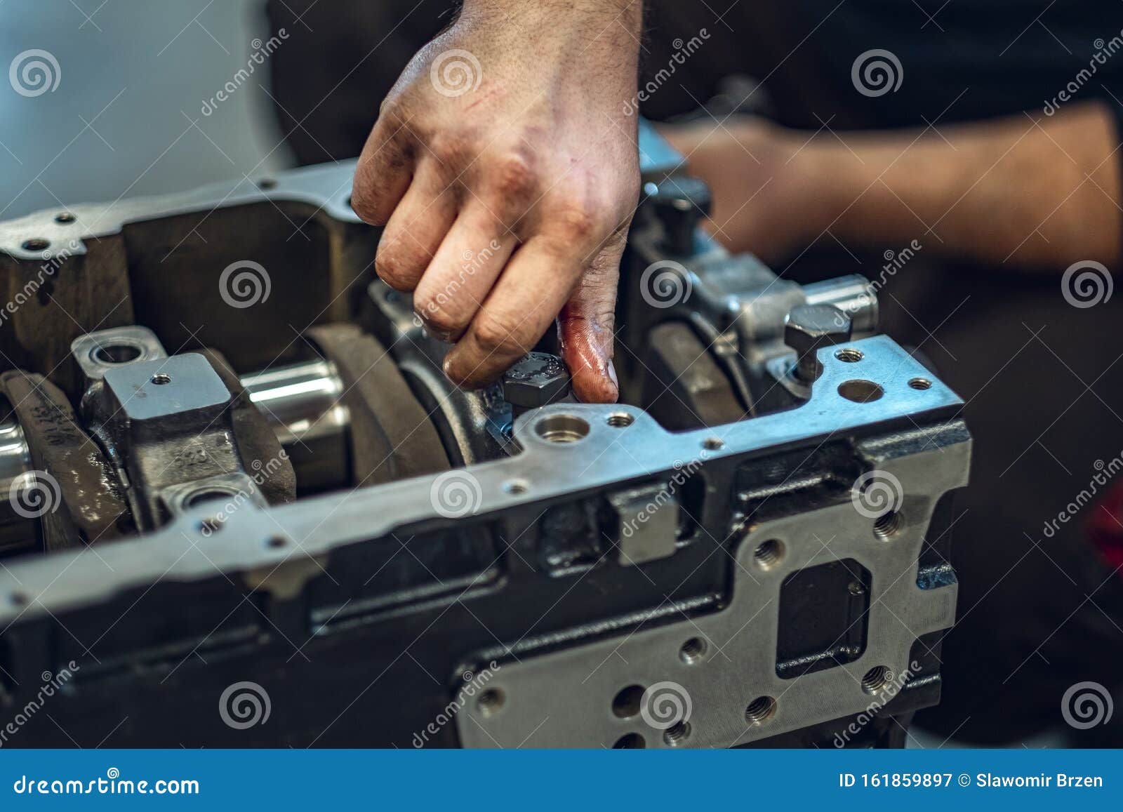 Dismantled Diesel Engine Overhaul Due To Overheating RoyaltyFree Stock