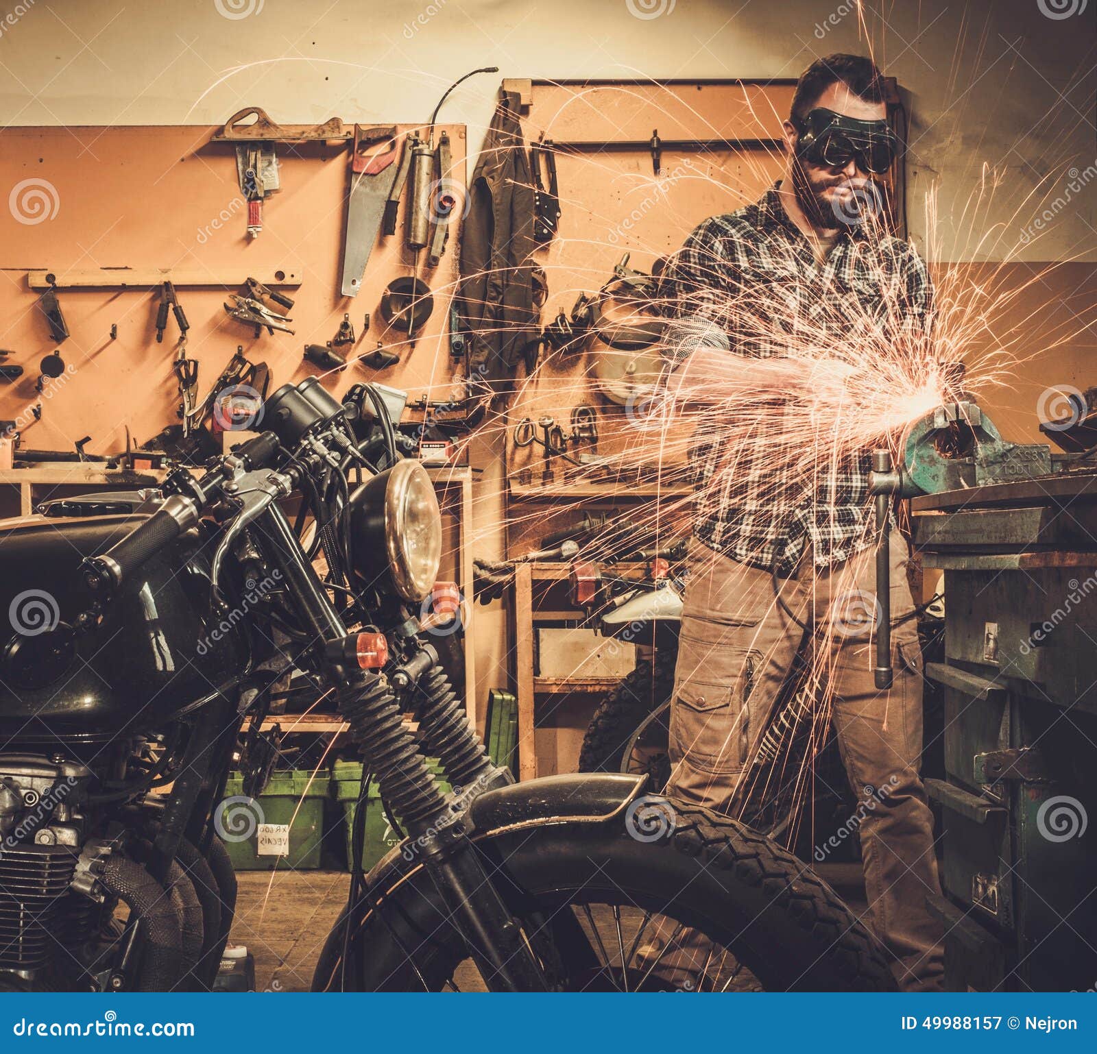 Custom motorcycle fabrication jobs