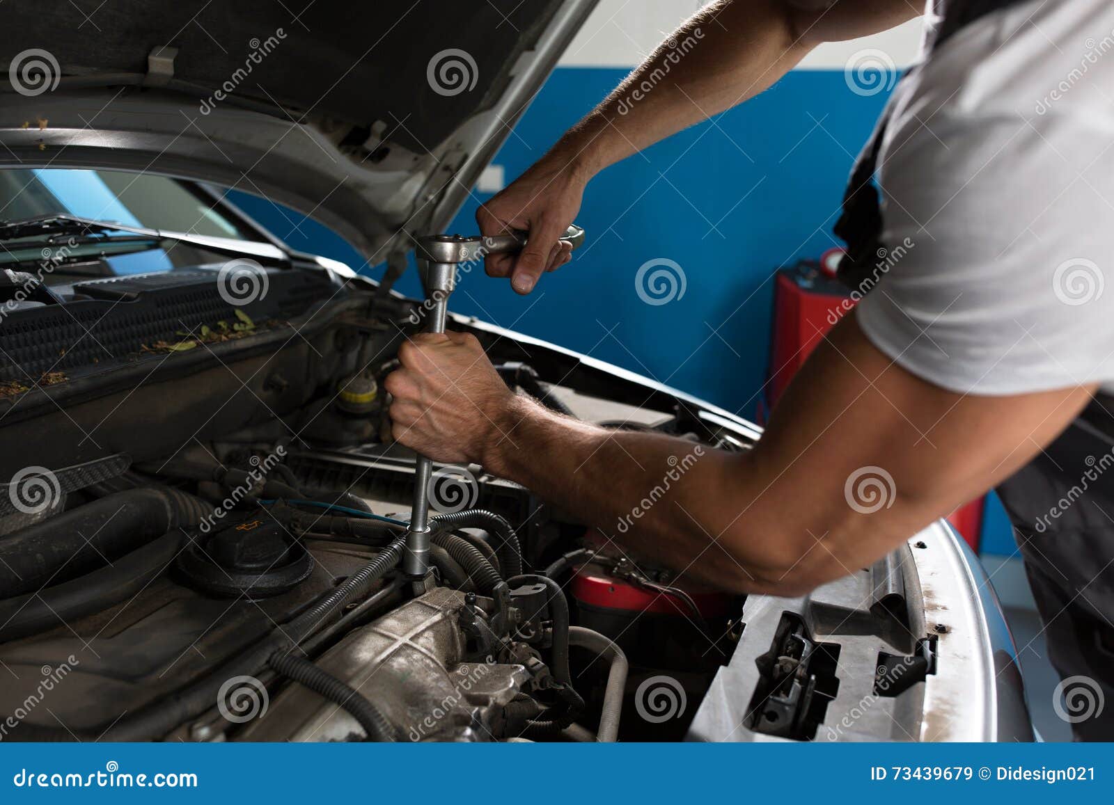 Mechanic strong hand stock image. Image of repair, broken 73439679