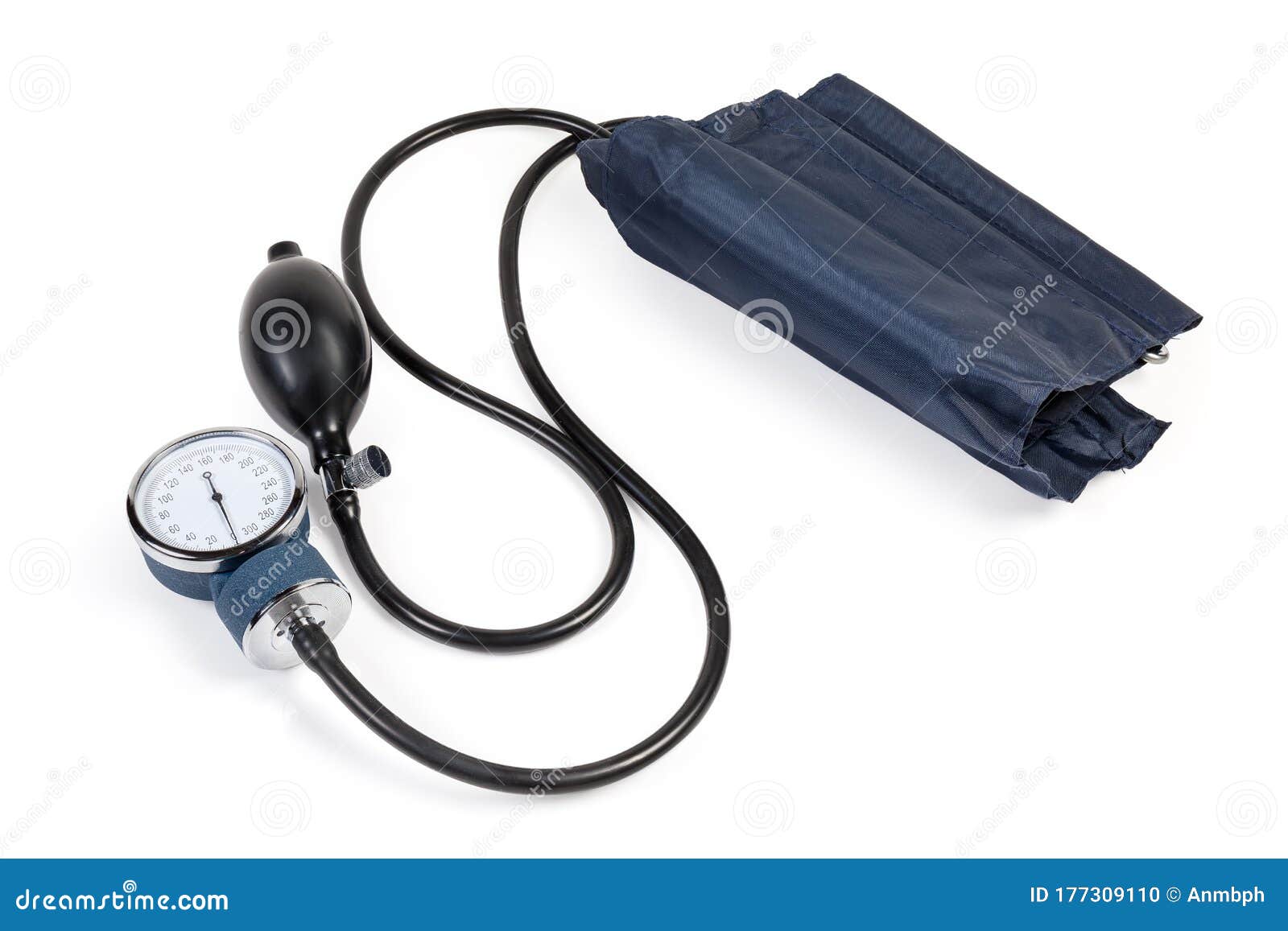 Aneroid Sphygmomanometer Dial With Normal Physiological Indicators Of