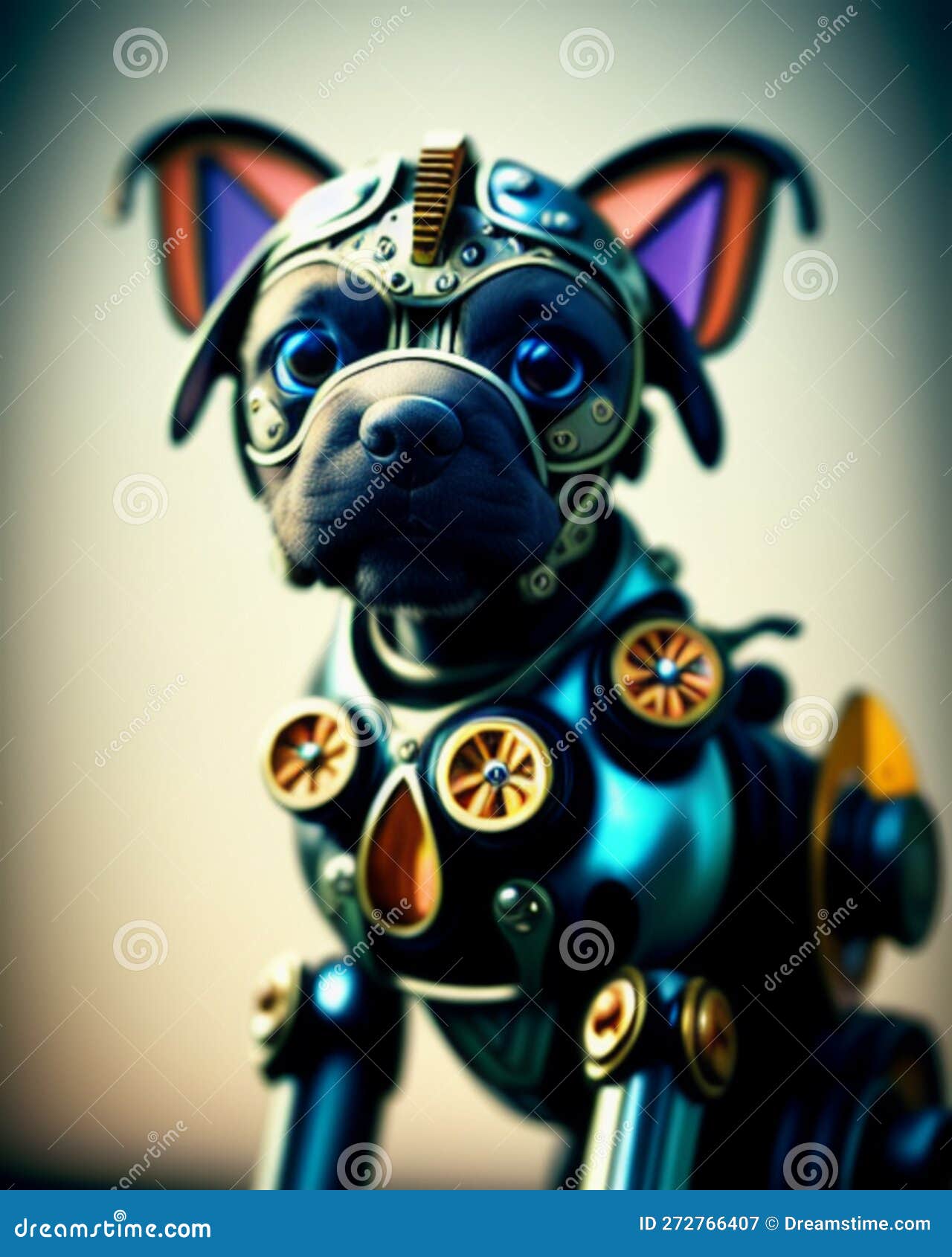 A Mechanical Dog with a Mechanical Body Stock Illustration ...