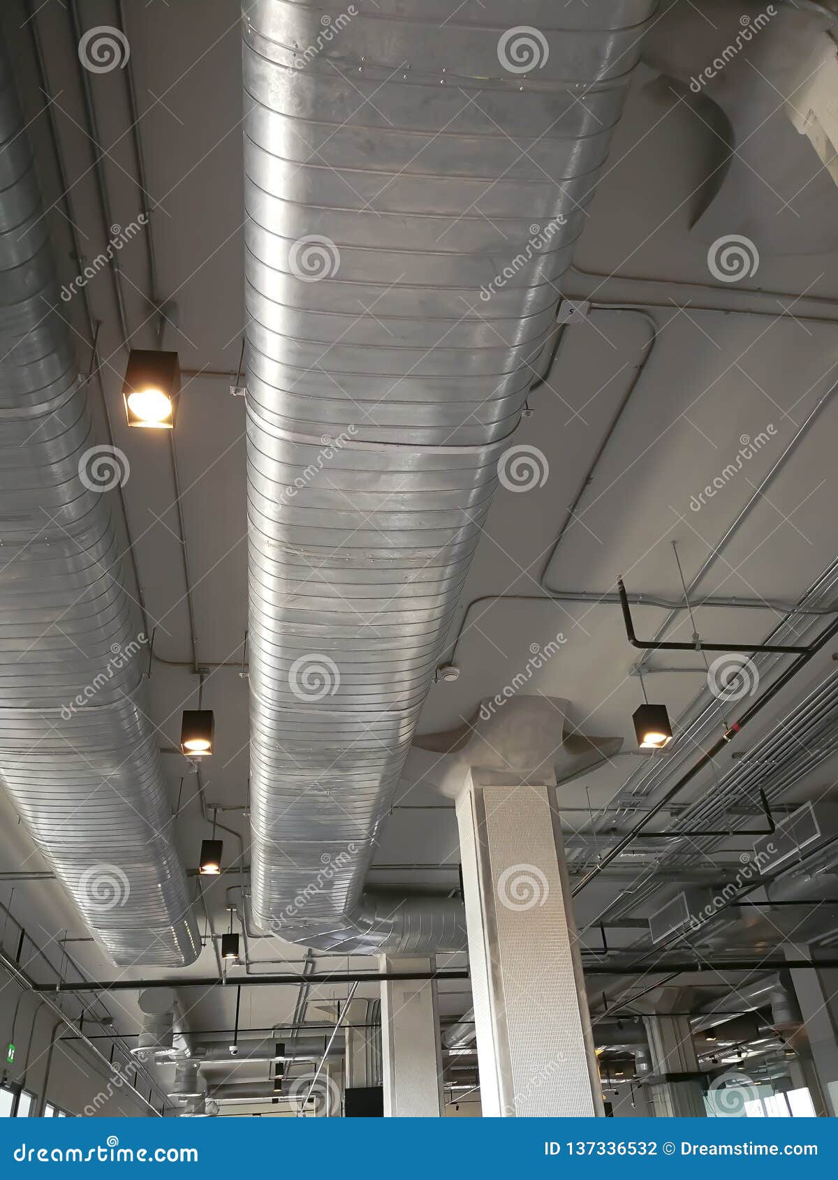 Mechanical And Electrical Work Is Laid Prior To Ceiling