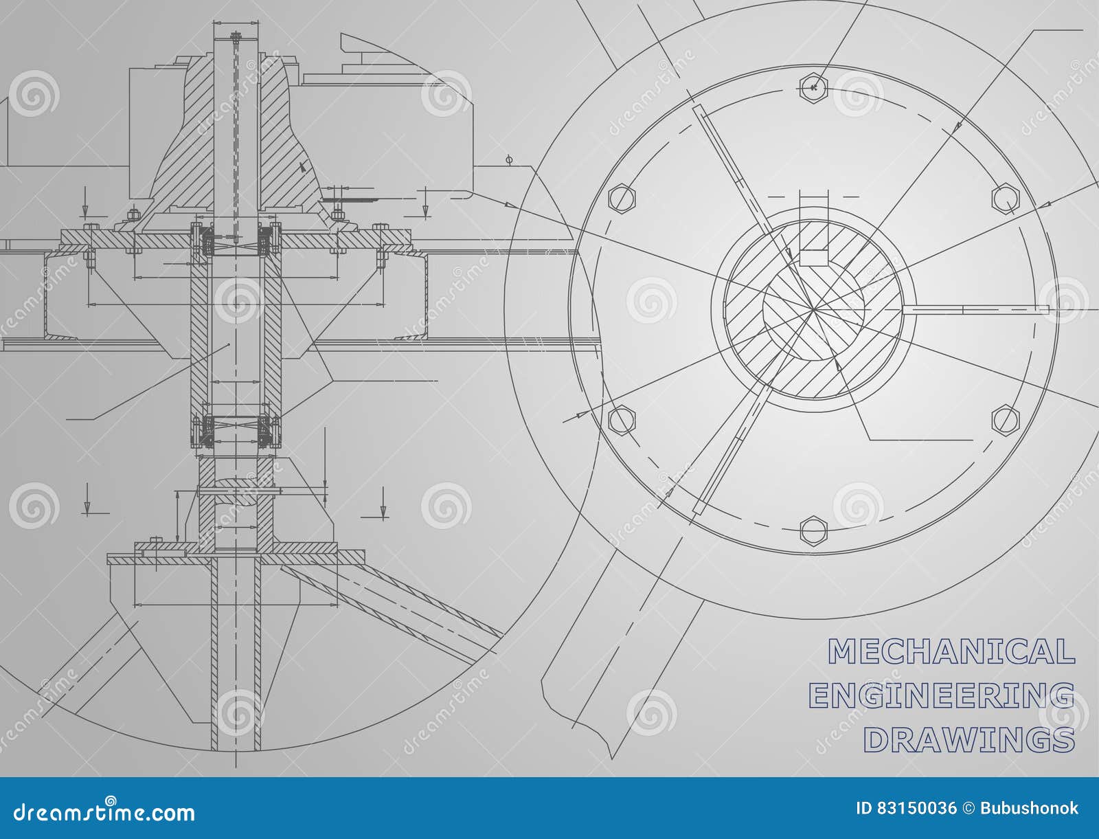 mechanical drawing067 | Technical illustration, Mechanical design, Mechanical  engineering design