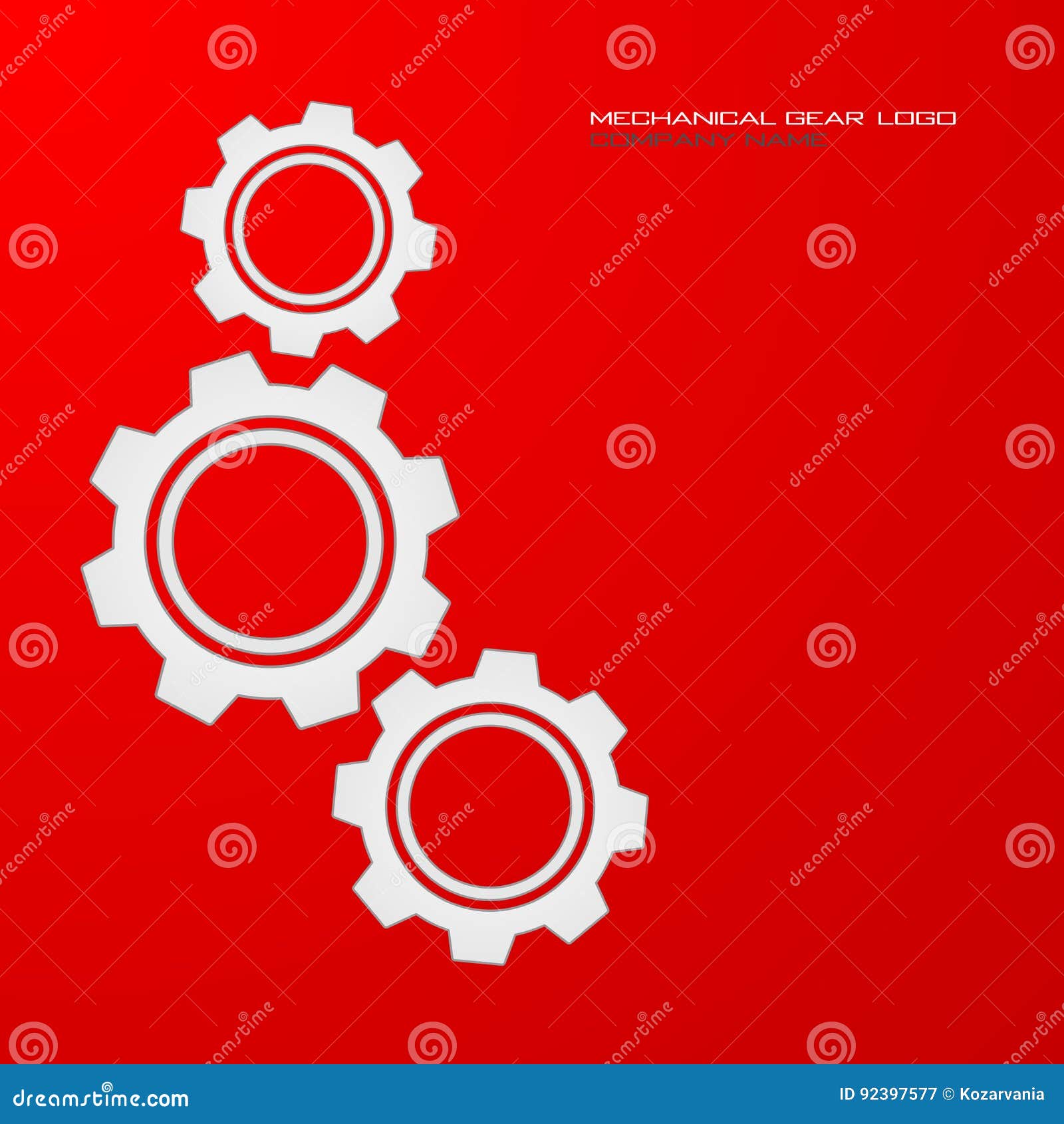 Mechanical Gear Logo Stock Vector Illustration Of Sign 92397577