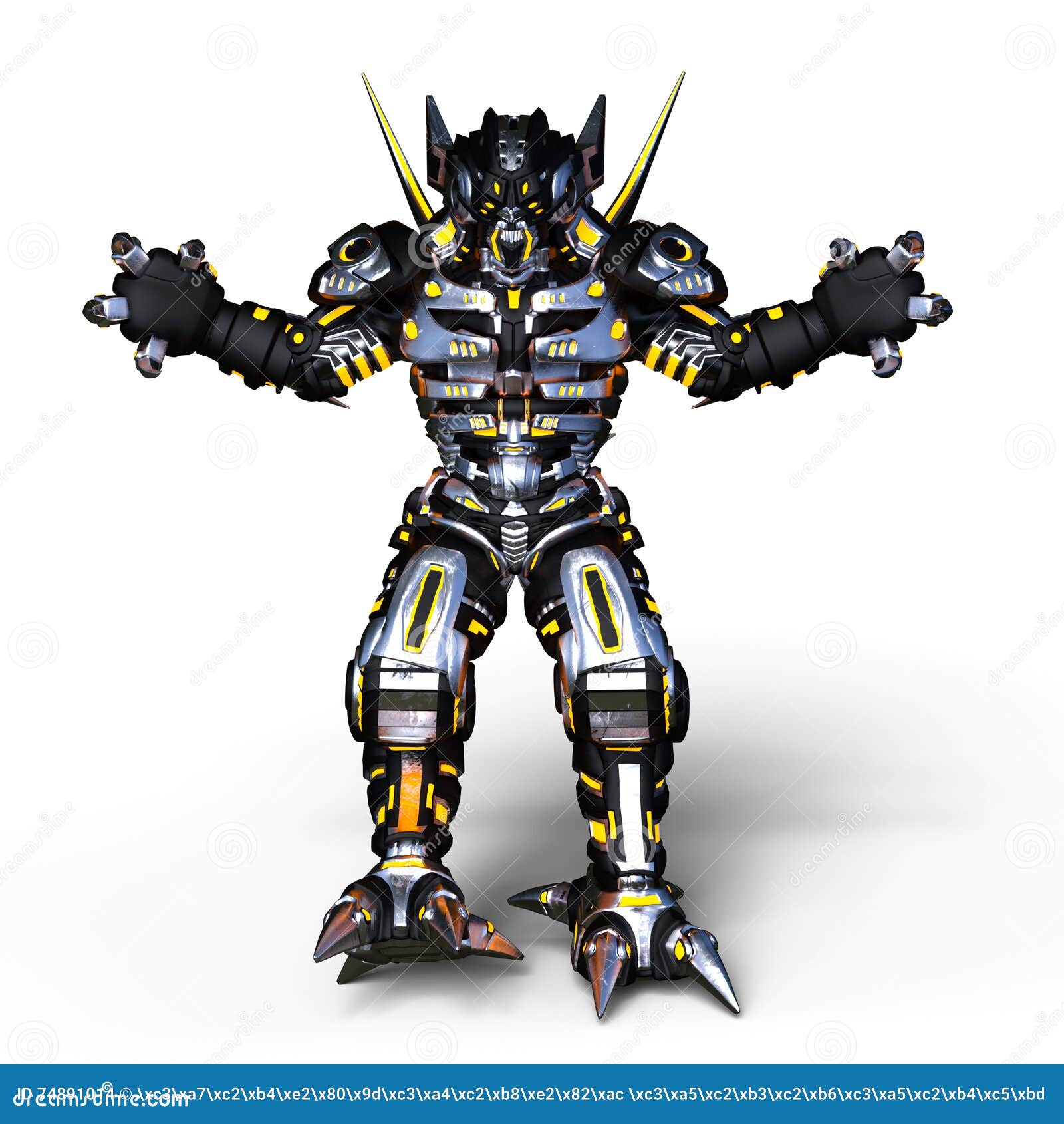 Mechanical monster stock illustration. Illustration of machine 74891014