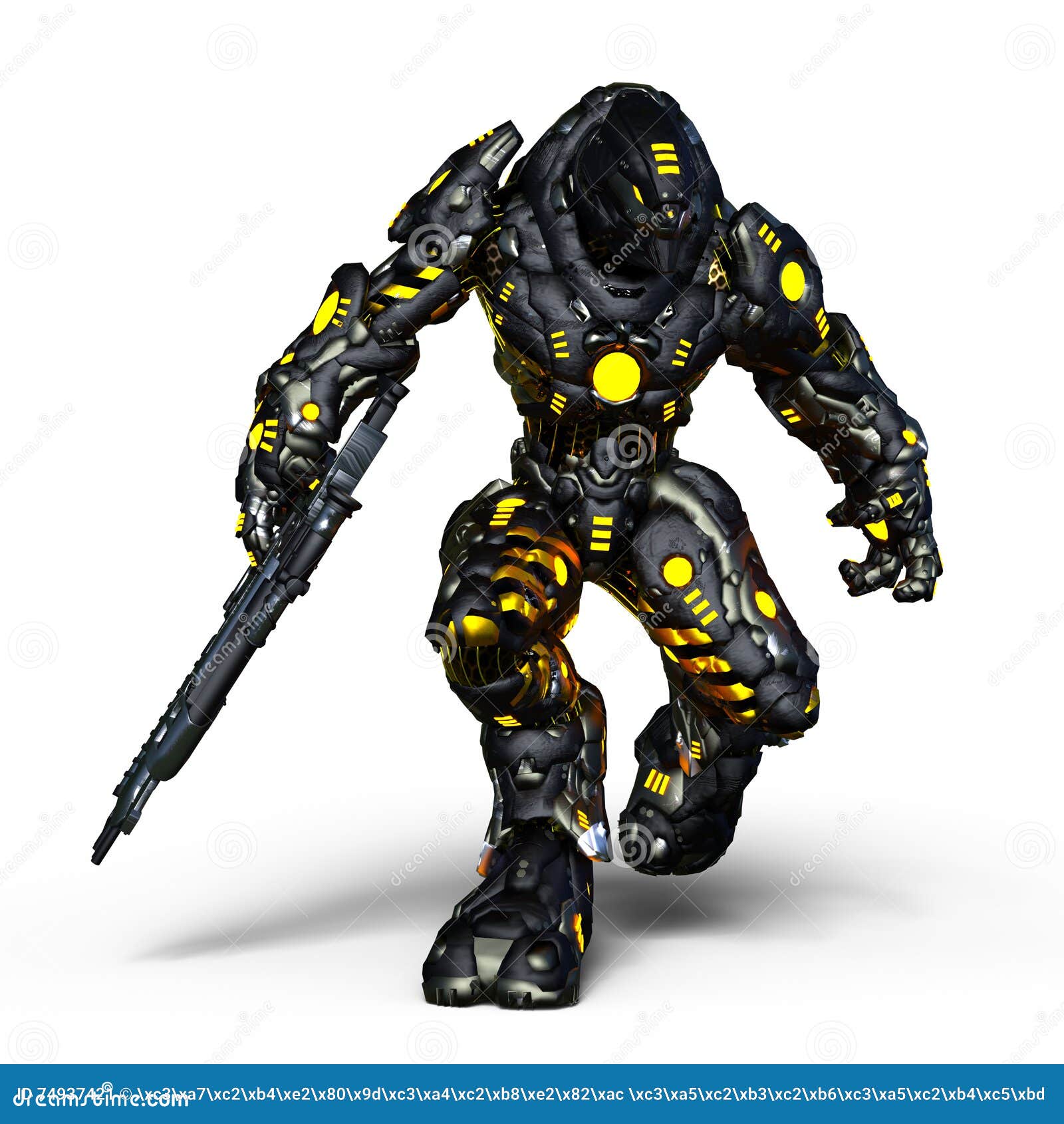 Mechanical monster stock illustration. Illustration of game 74937421