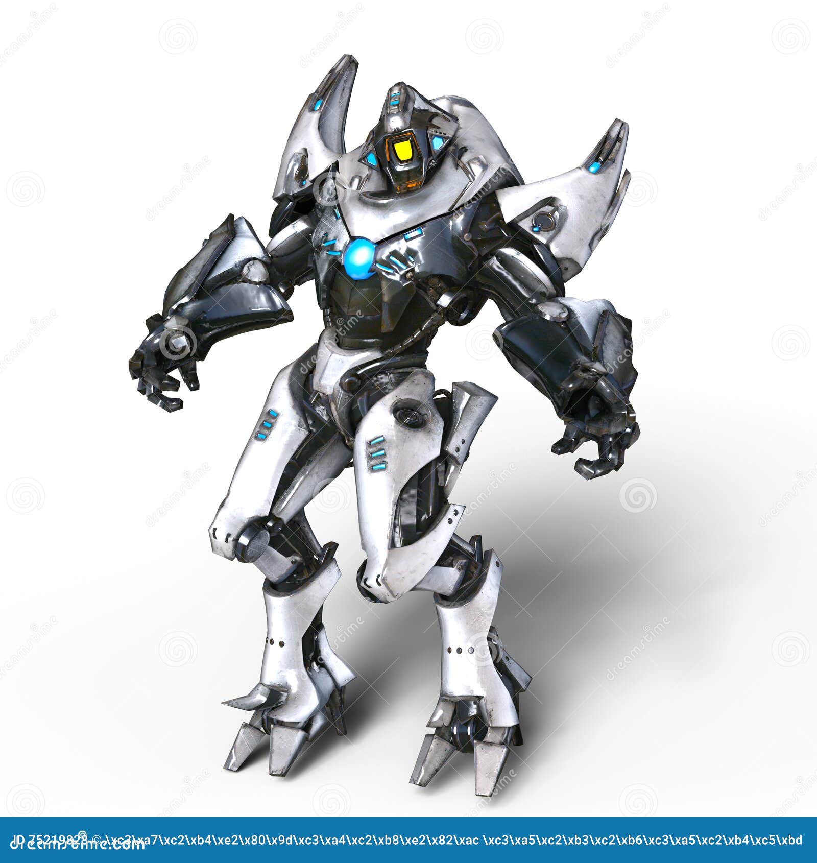 Mechanical monster stock illustration. Illustration of background