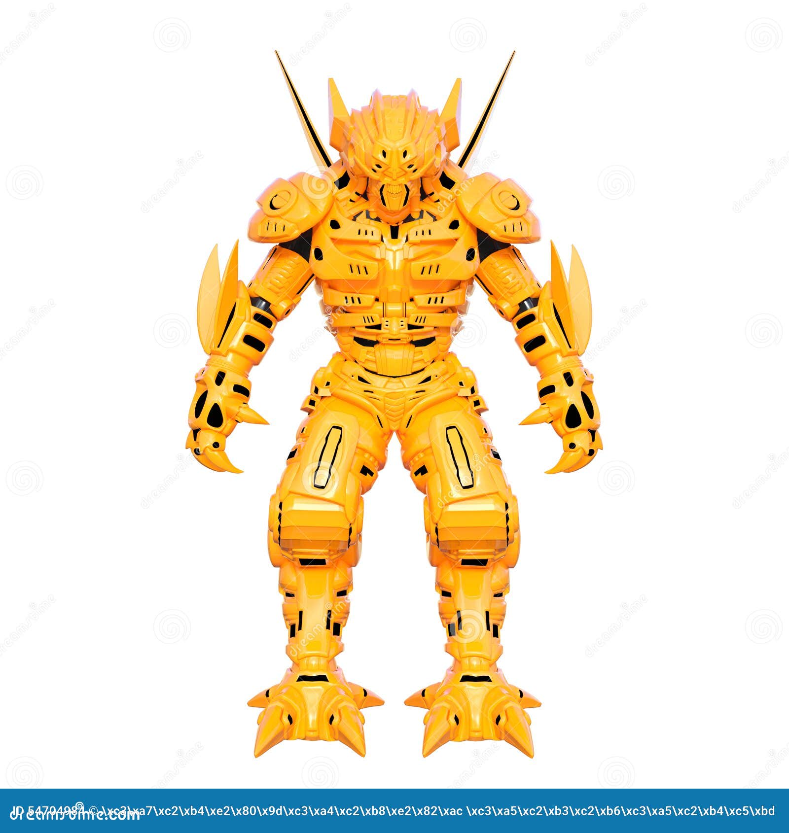 Mechanical monster stock illustration. Illustration of robot 54704984
