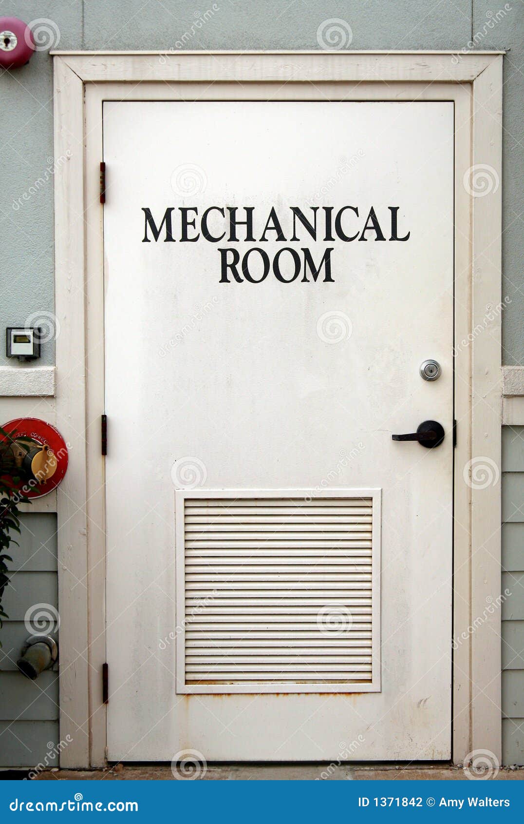 Mechanical Room Door Stock Photography Image 1371842