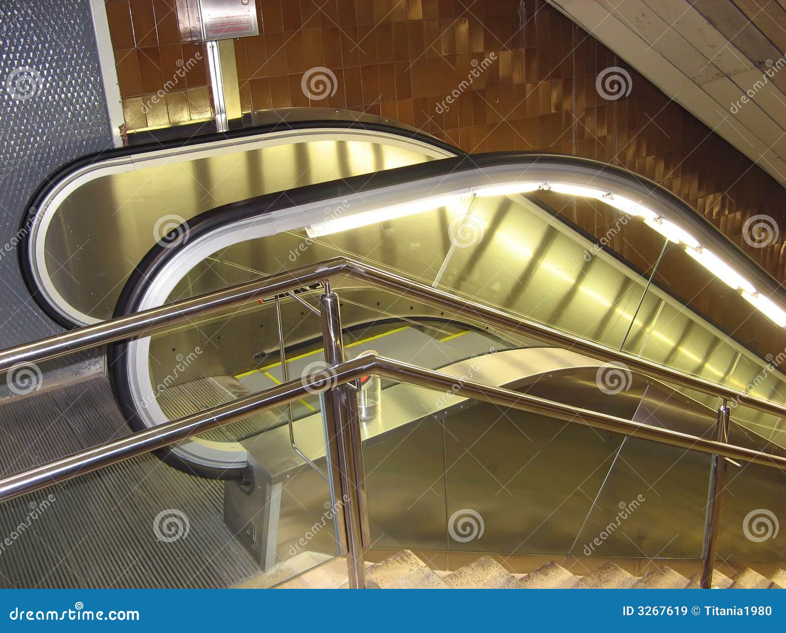 Mechanical stairs stock image. Image of machine, speed 3267619
