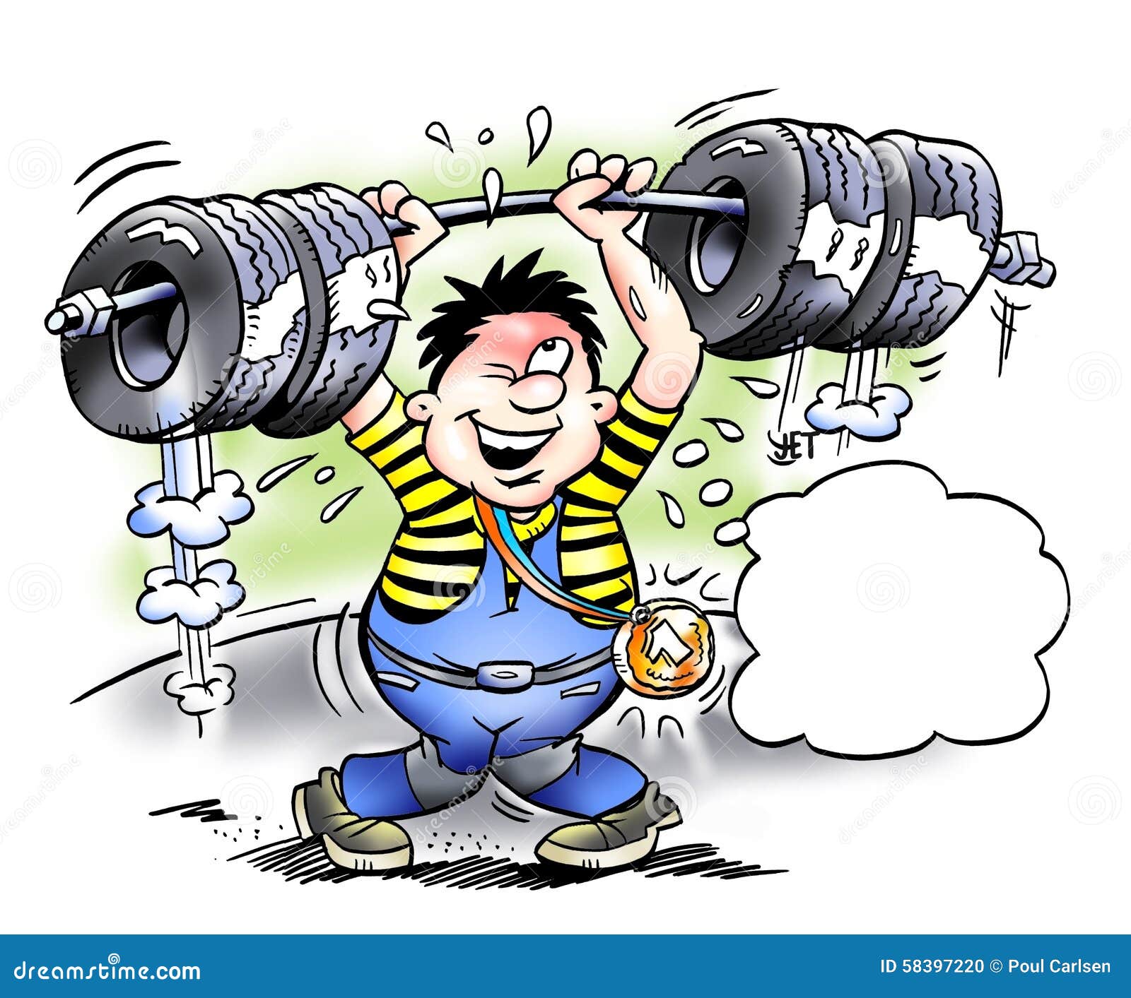 mechanics strengthens her muscles