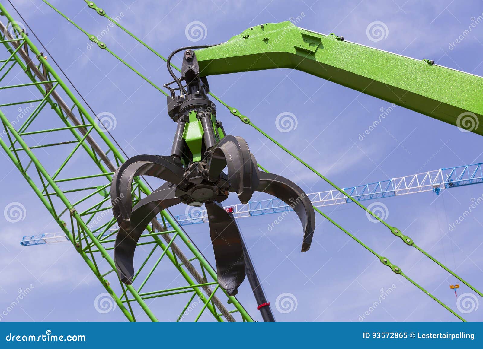 Mechanism of a crane stock image. Image of crane, weight 93572865