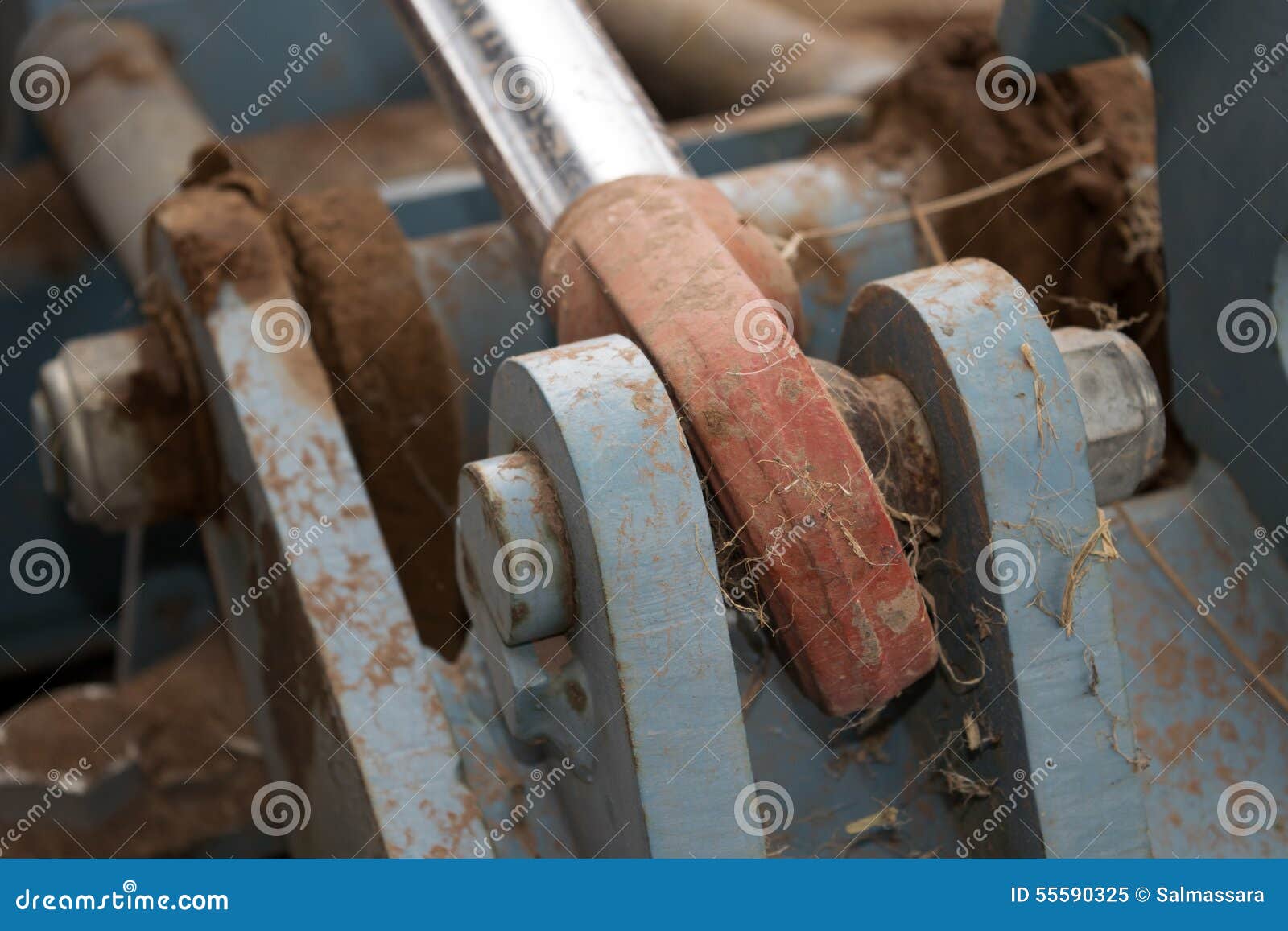 Mechanism of a tractor stock image. Image of agriculture 55590325