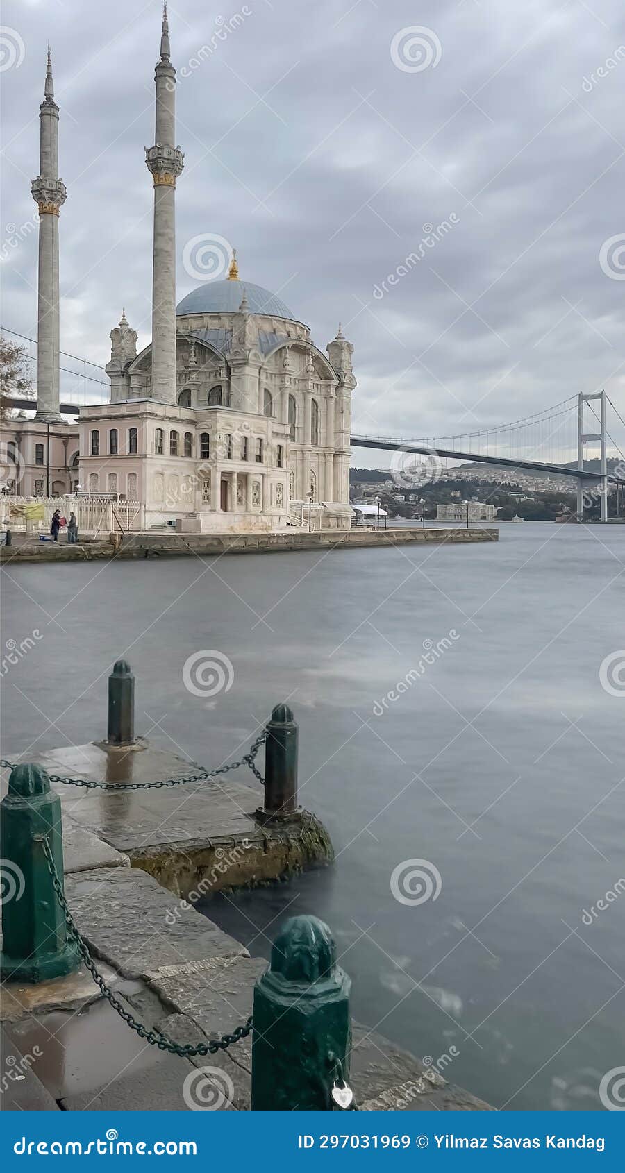 mecidiye mosque or ortakoy mosque in istanbul.