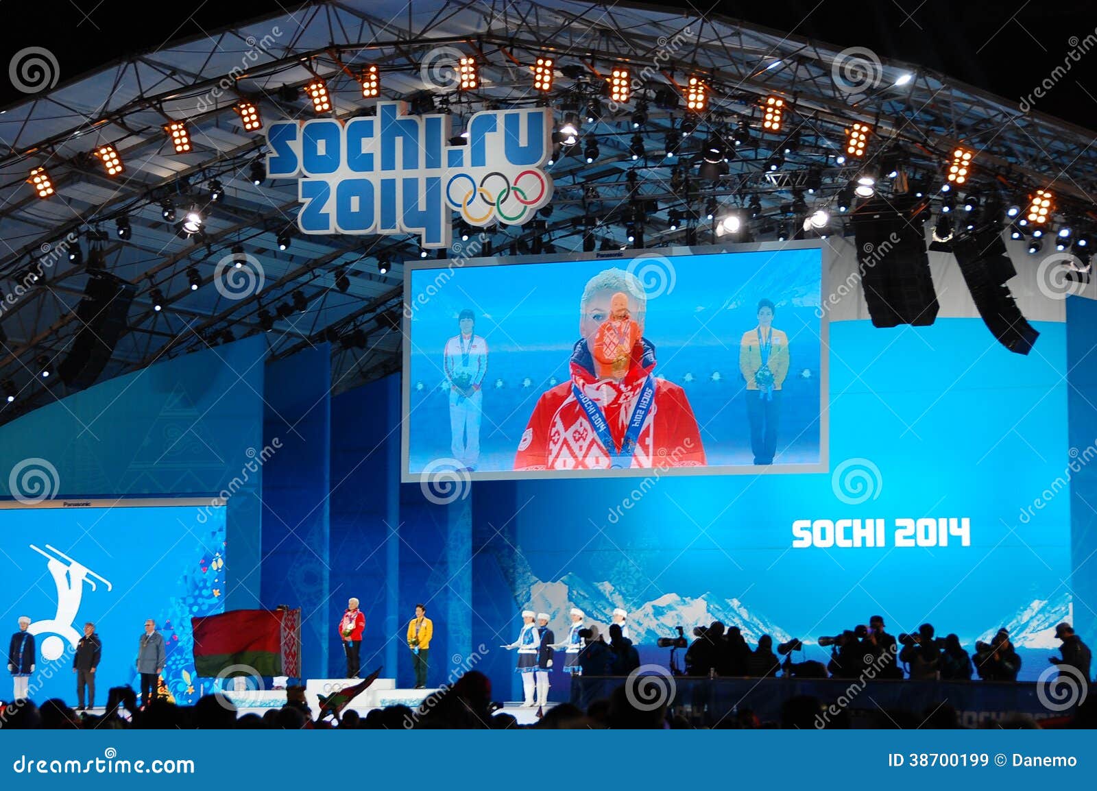 Medaillenzeremonie bei XXII Winterolympiade Sochi 2014, Russland