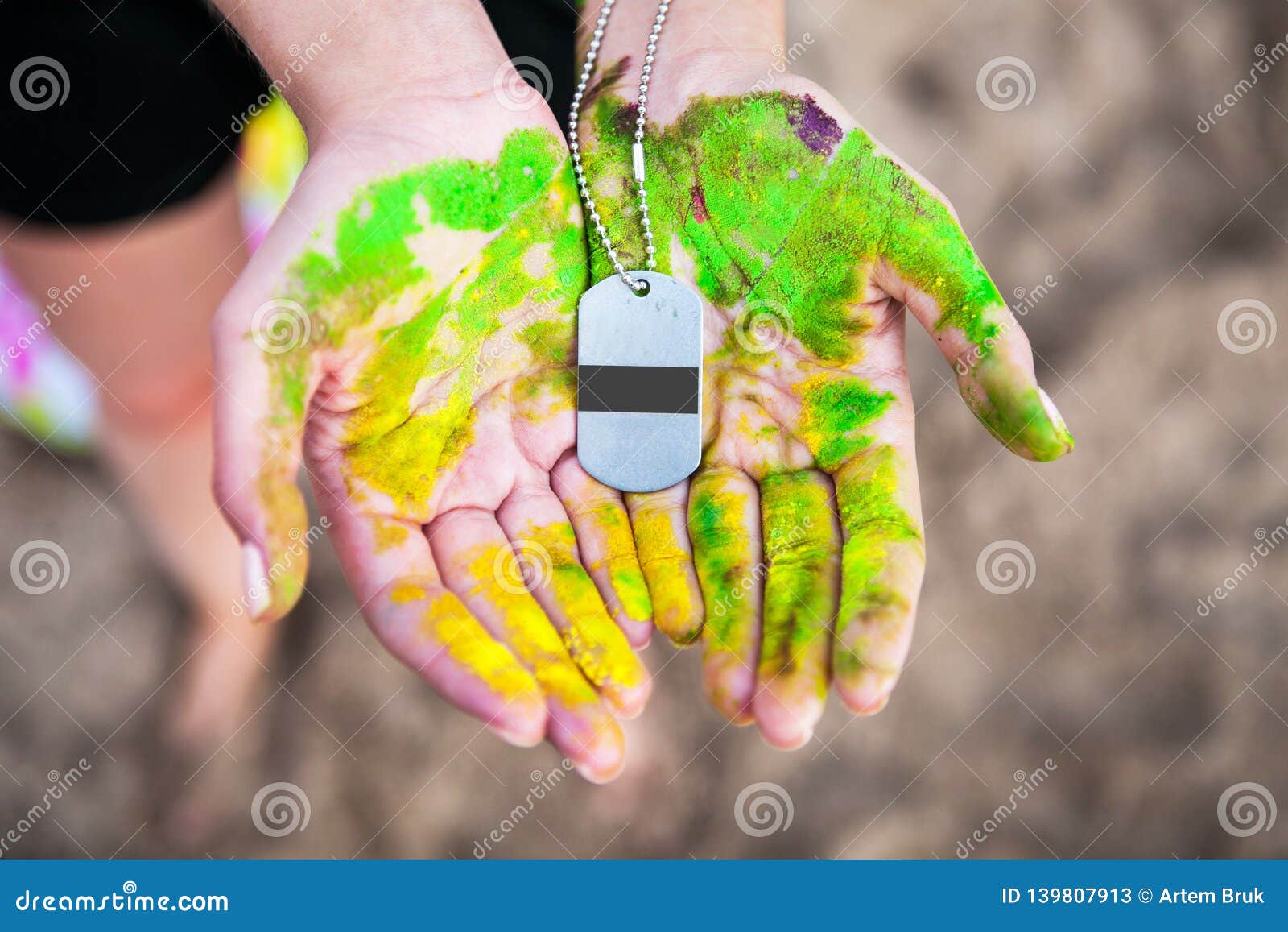 Download Medal Mockup In The Hands Of Participant Of Competition ...