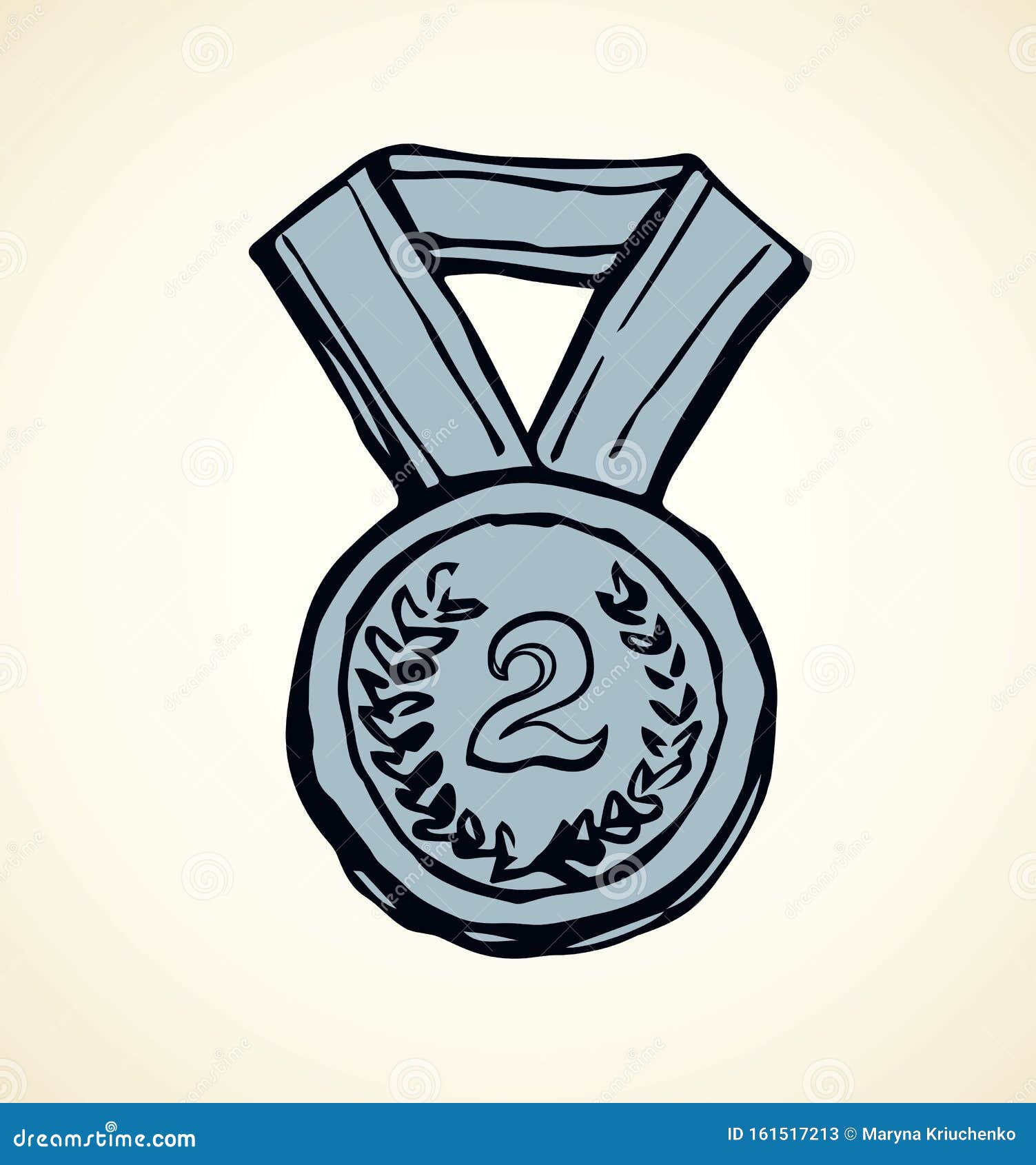 medal.  drawing