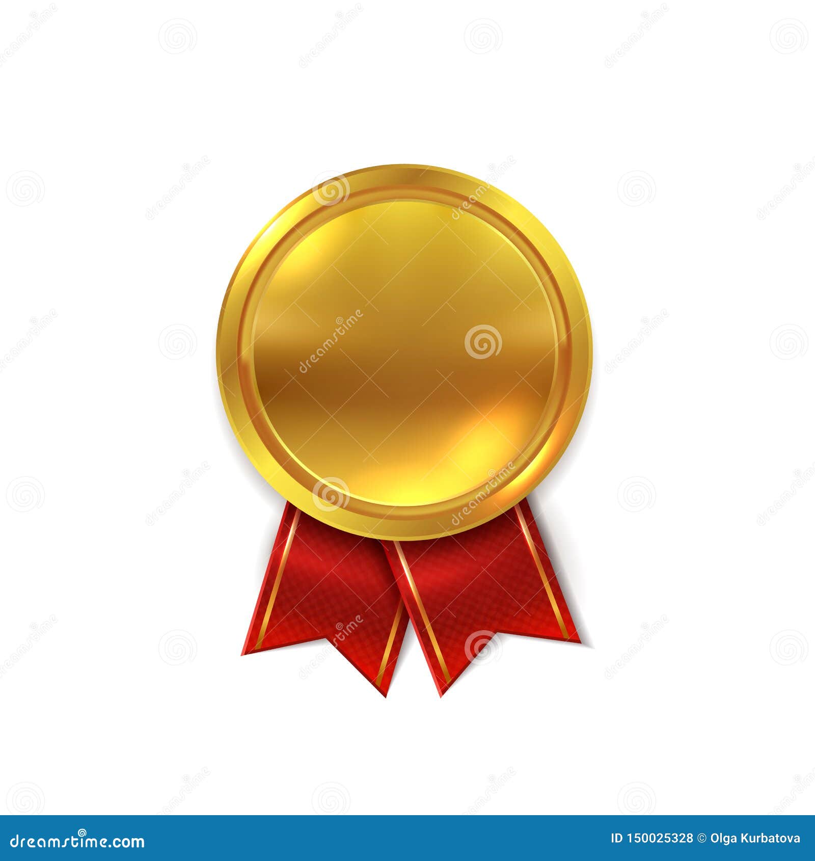 Medalla De Oro Vacía Sello Redondo De Oro Brillante Para El Ejemplo  Realista Del Vector Del Premio De La Estrella Del Certificado Ilustración  del Vector - Ilustración de bandera, certificado: 150025328