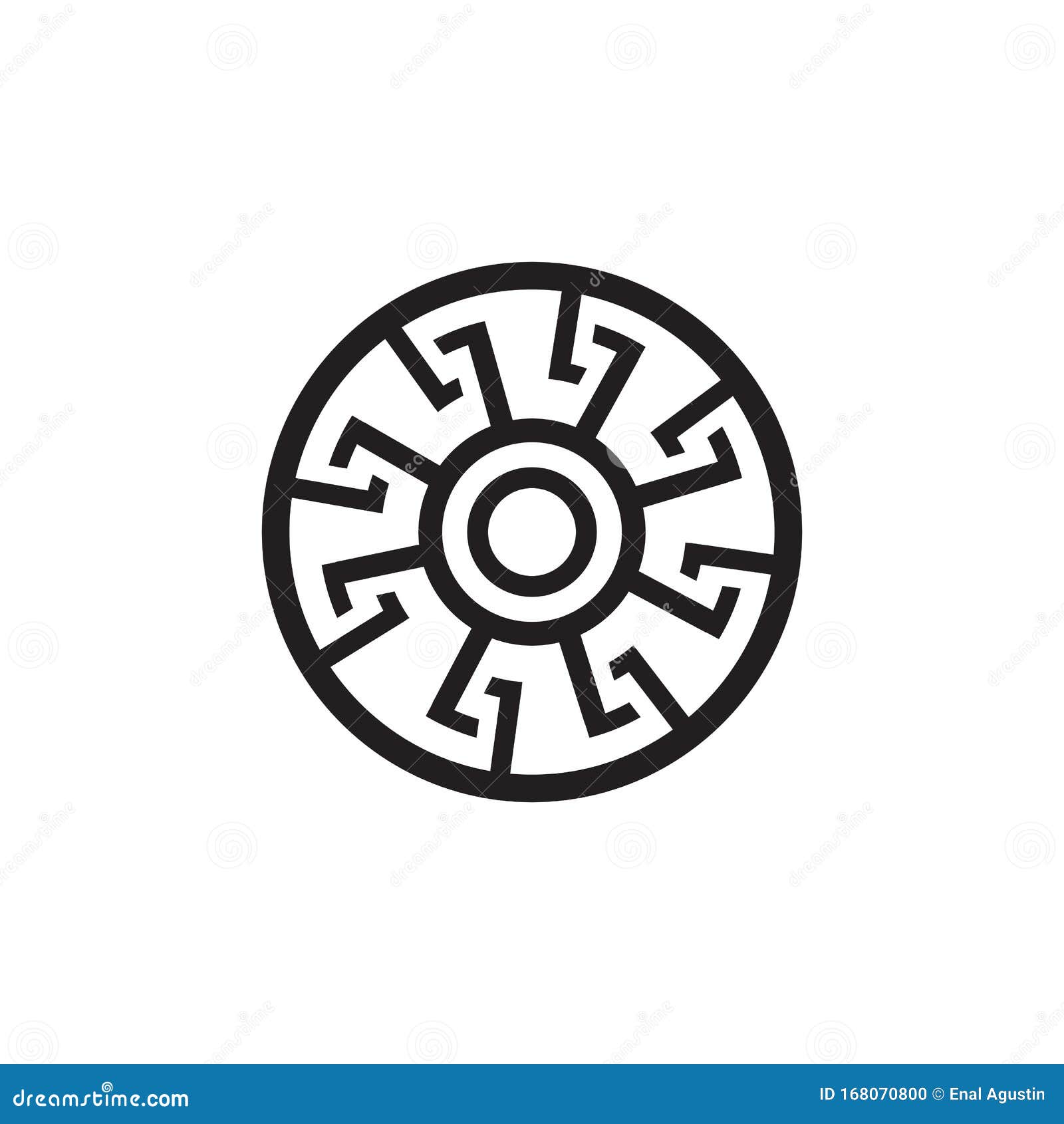 MedallionSymbolLogoDesignVektorVorlage Vektor Abbildung