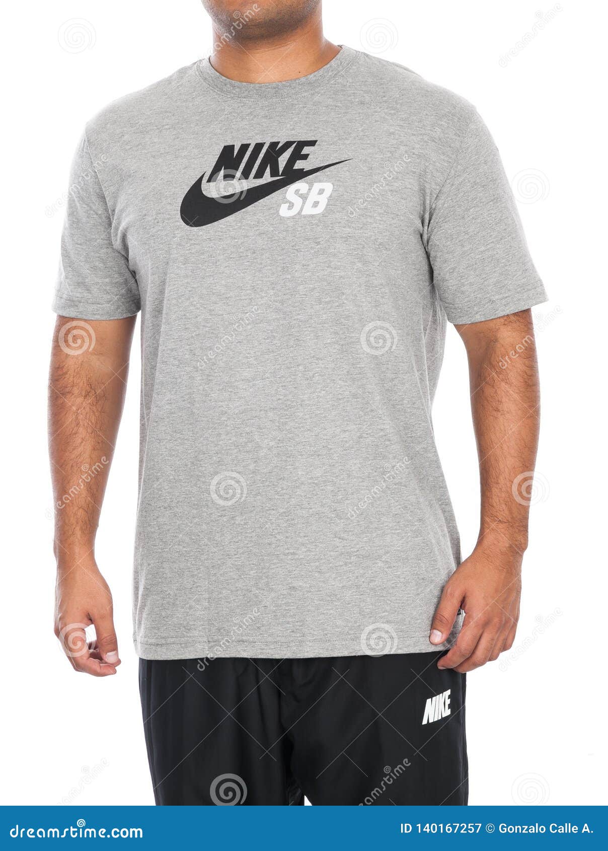 Generalmente hablando fuga Escribir Medellin, Colombia- February 21, 2019: T-shirt Gray Color for Men Brand NIKE  Editorial Photography - Image of nike, person: 140167257