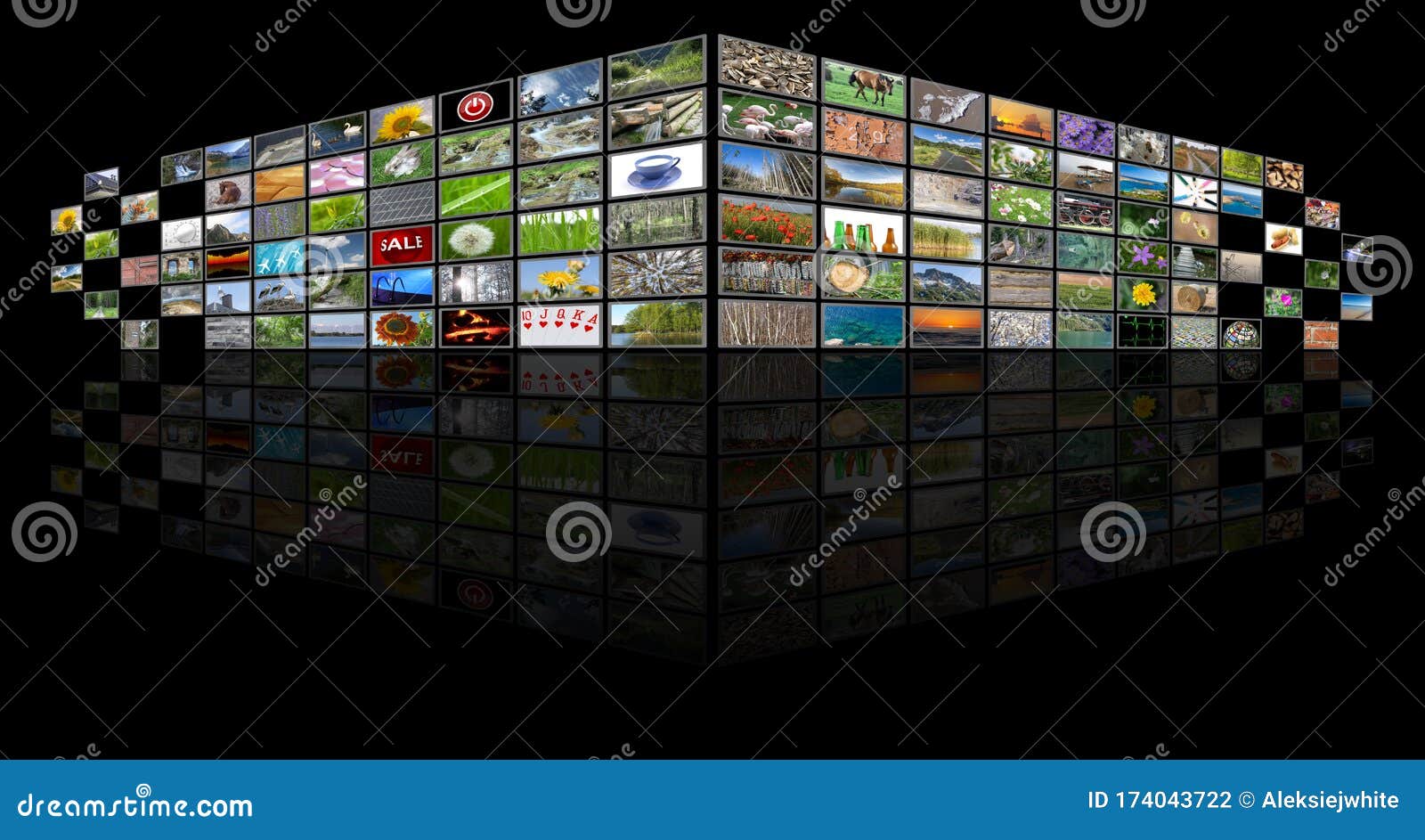 Media, Television and Web Illustration, Tv News Background on Black with,  Technology Concept Stock Photo - Image of copy, globalization: 174043722