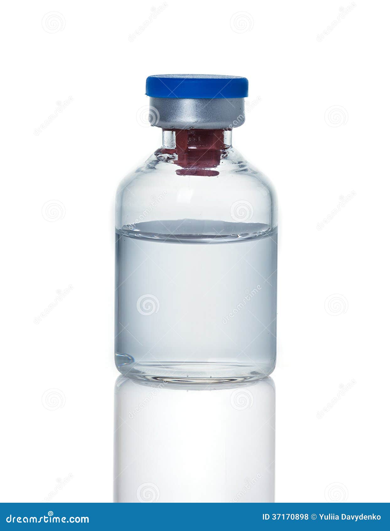Medical ampoule stock photo. Image of medicament, blue 37170898