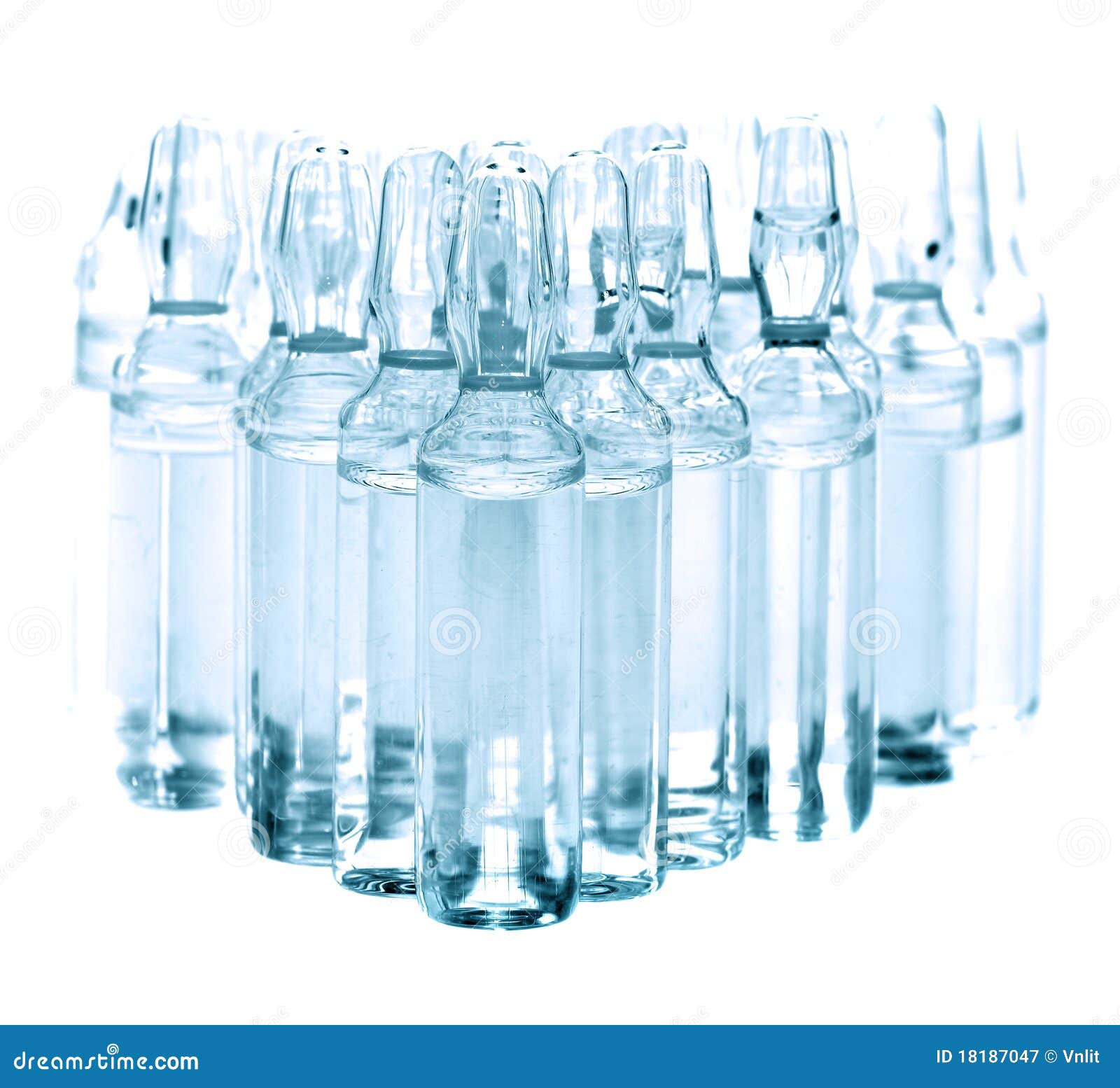 Medical ampoules stock image. Image of background, isolated 18187047