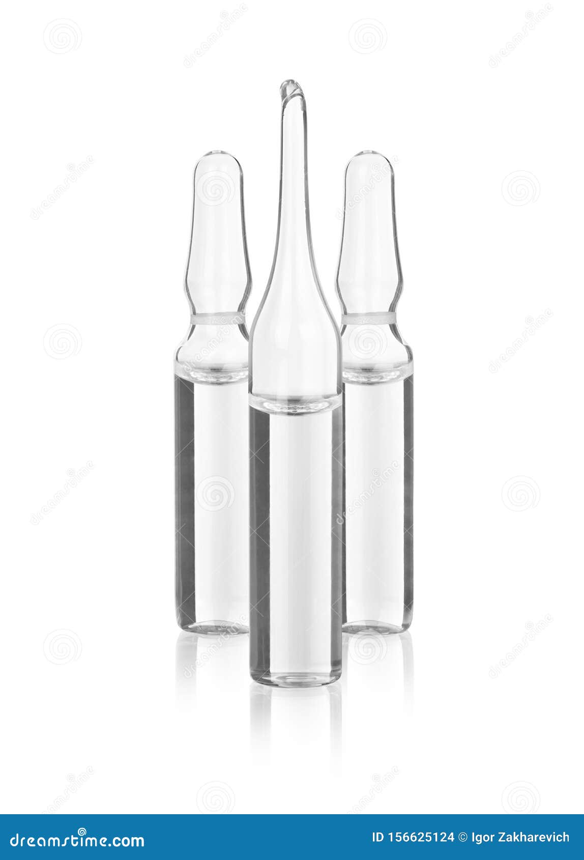Medical ampoules isolated stock photo. Image of bottle 156625124
