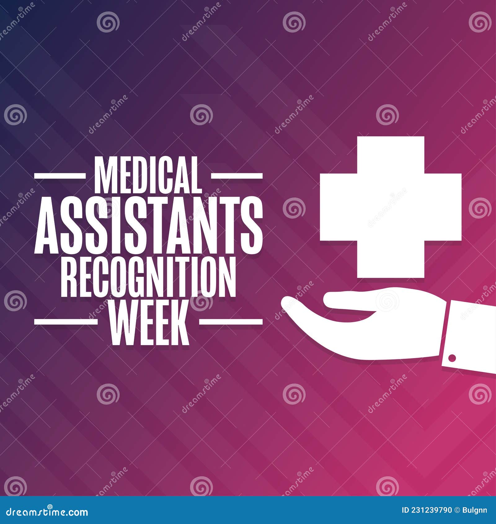 Medical Assistants Recognition Week. Holiday Concept Stock Vector