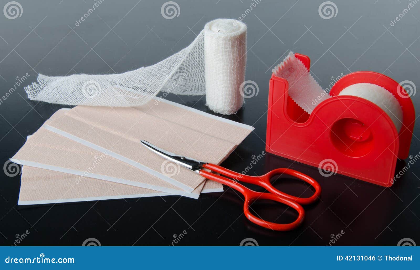 Medical Bandages and Sticking Plaster Stock Photo Image of sticking
