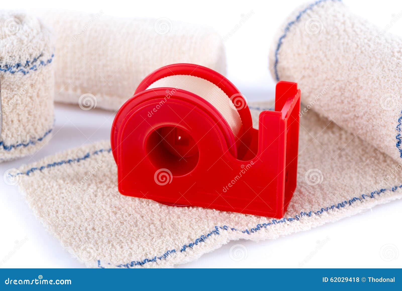 Medical Bandages with Sticking Plaster Stock Photo Image of treatment