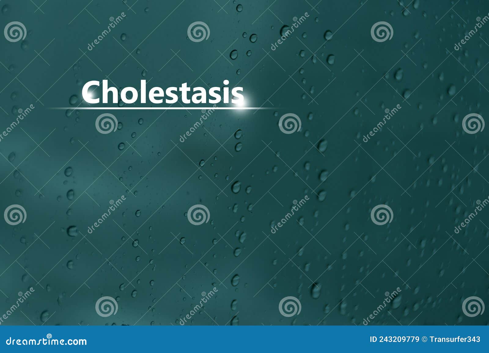 Medical Banner Cholestasis on Blue Background Stock Image Image of diagnosis, illness 243209779
