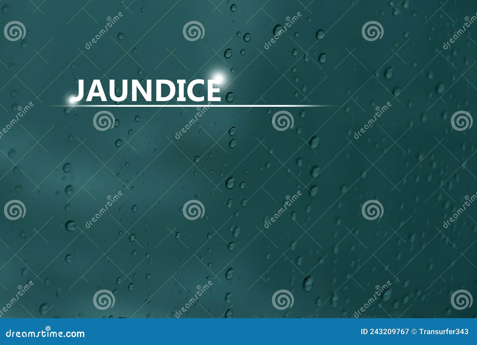Medical Banner Jaundice on Blue Background Stock Illustration Illustration of immune, report
