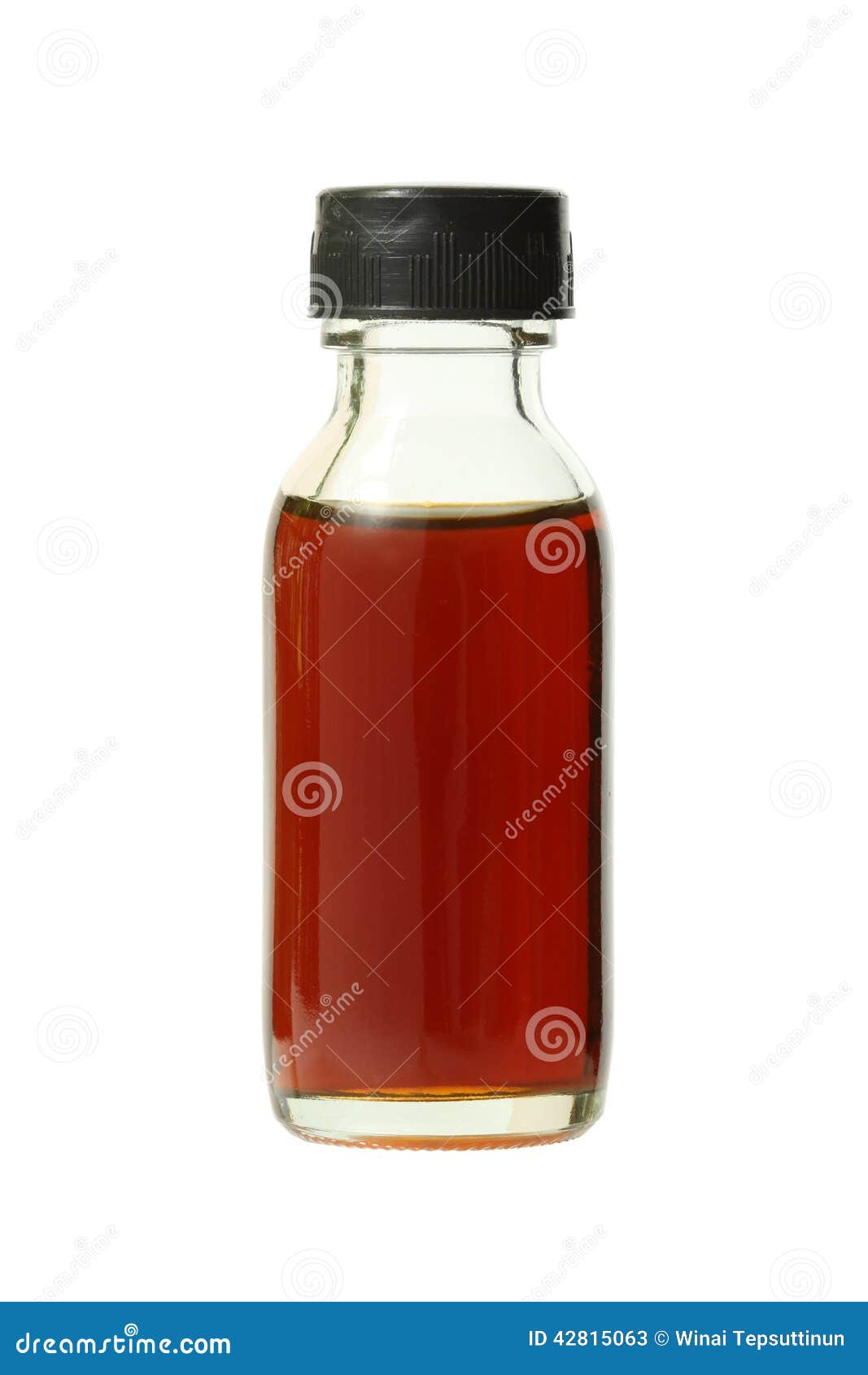 Medical Bottle with Brown Liquid Stock Image Image of medical