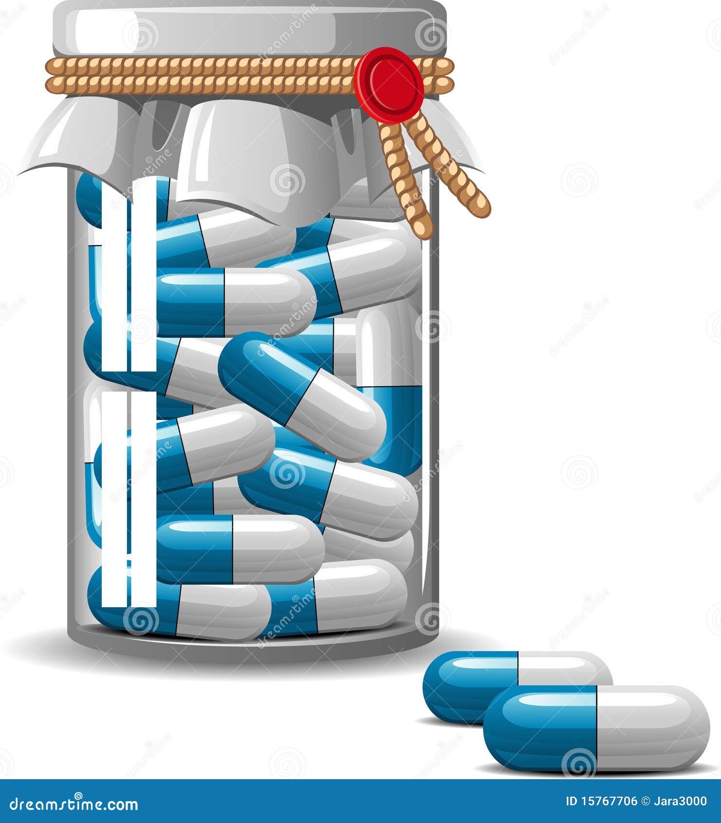 Medical bottle caps stock vector. Illustration of bottle 15767706