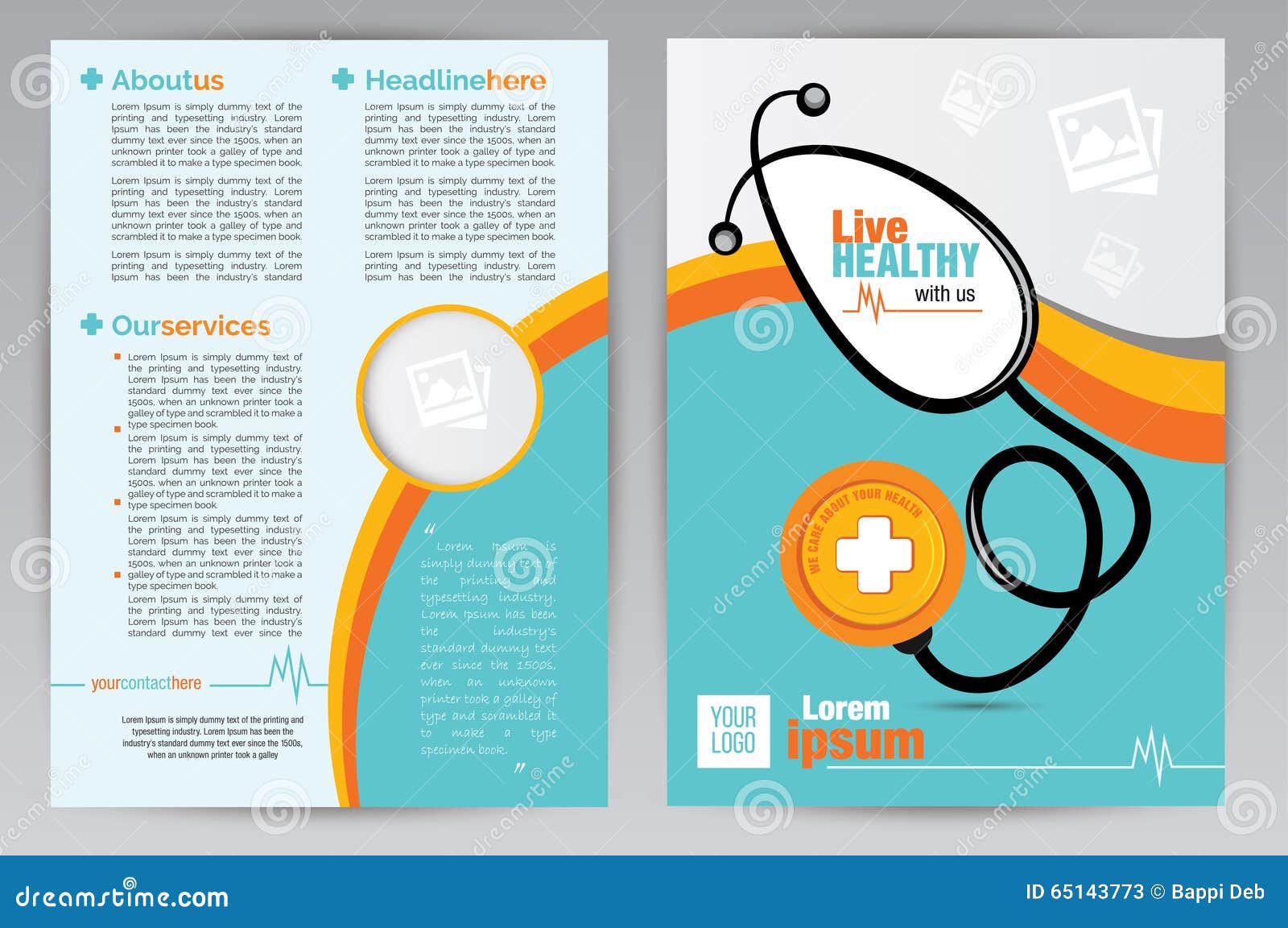 Medical Brochure Template from thumbs.dreamstime.com