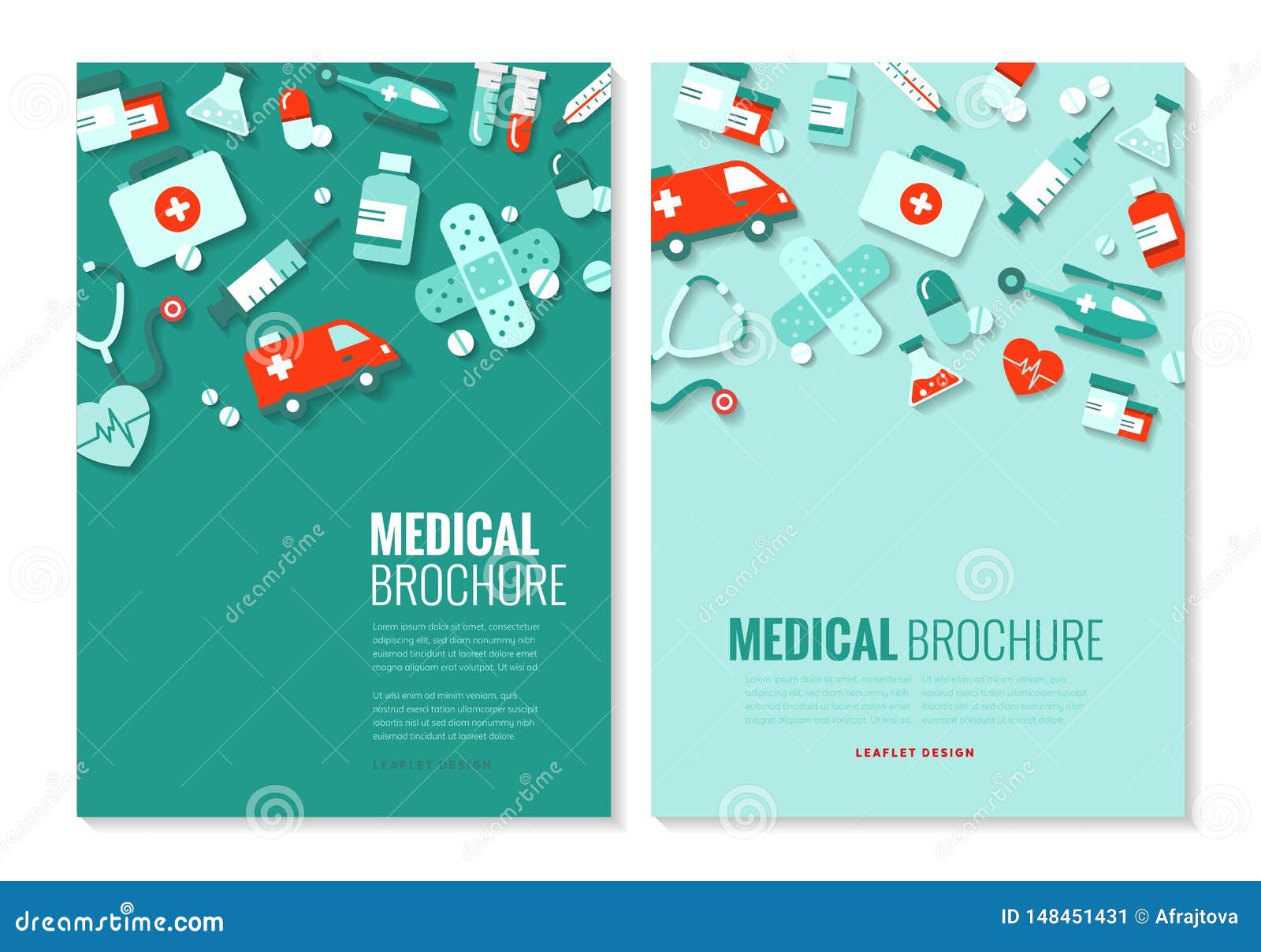 Medical Brochure Template stock vector. Illustration of document With Regard To Healthcare Brochure Templates Free Download