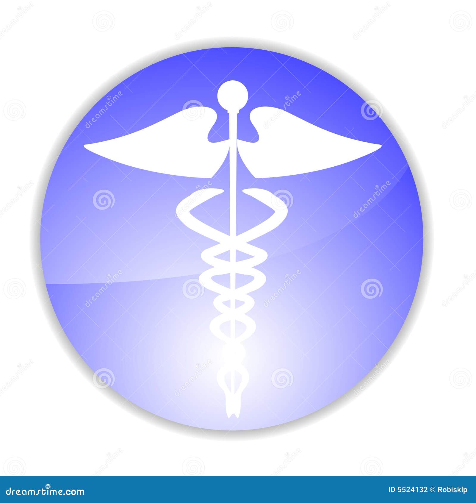 Medical caduceus charm stock vector. Illustration of ambulance - 5524132