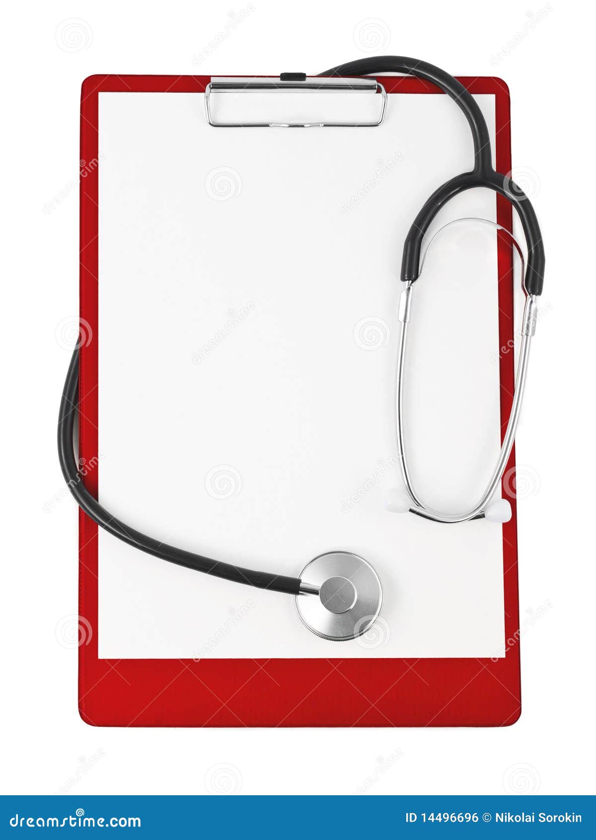 Medical Clipboard and Stethoscope Stock Photo - Image of file, border ...