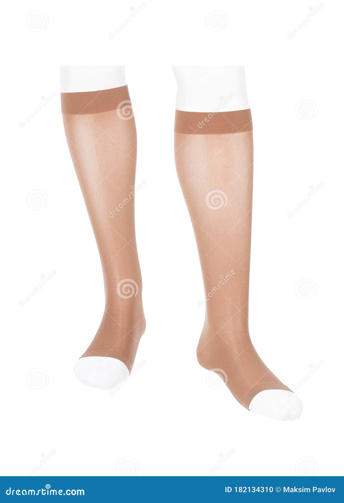 Medical Compression Stockings for Varicose Veins and Venouse Therapy.  Compression Hosiery Stock Illustration - Illustration of high, hosiery:  182134310